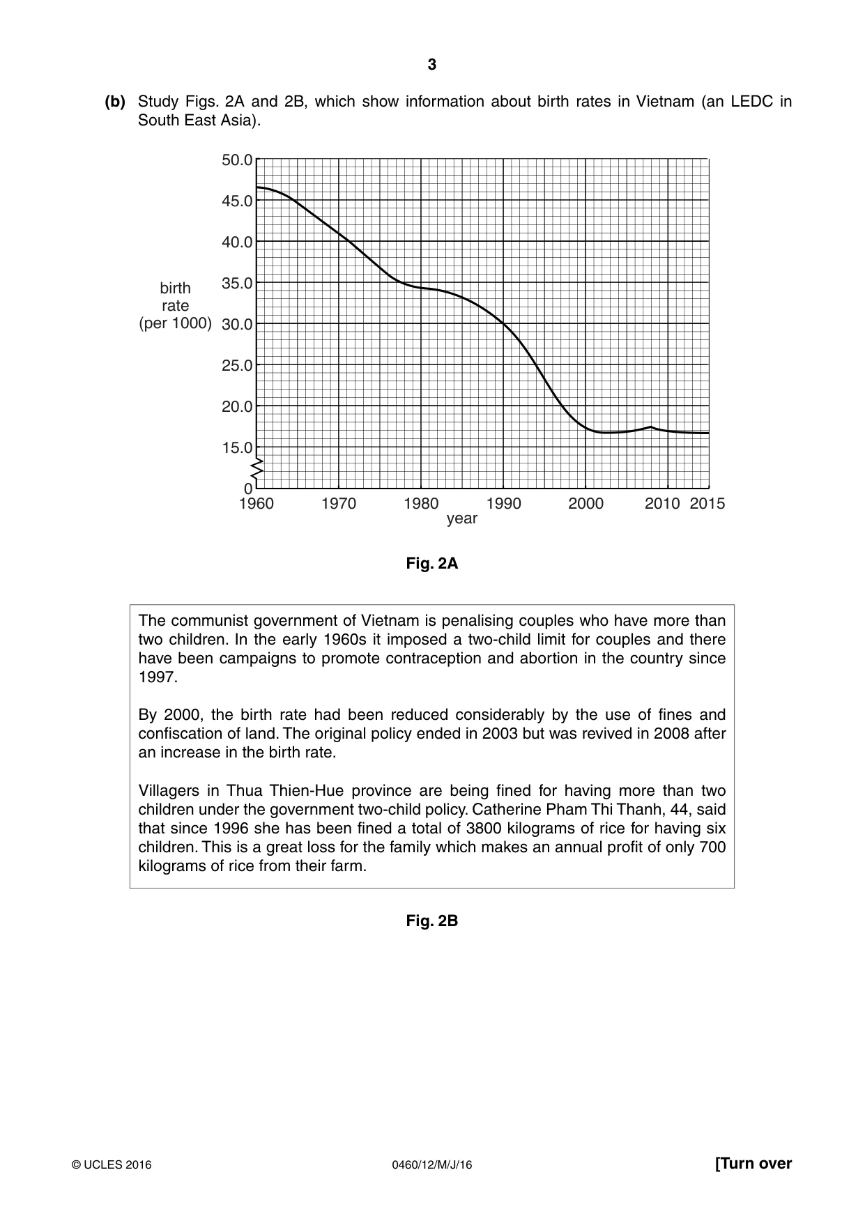 Cambridge IGCSE Geography 0460 2016 May/June Paper 1 · Variant 2 question paper, page 3 of 32