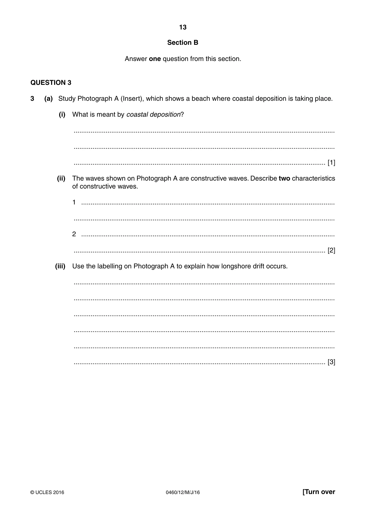 Cambridge IGCSE Geography 0460 2016 May/June Paper 1 · Variant 2 question paper, page 13 of 32
