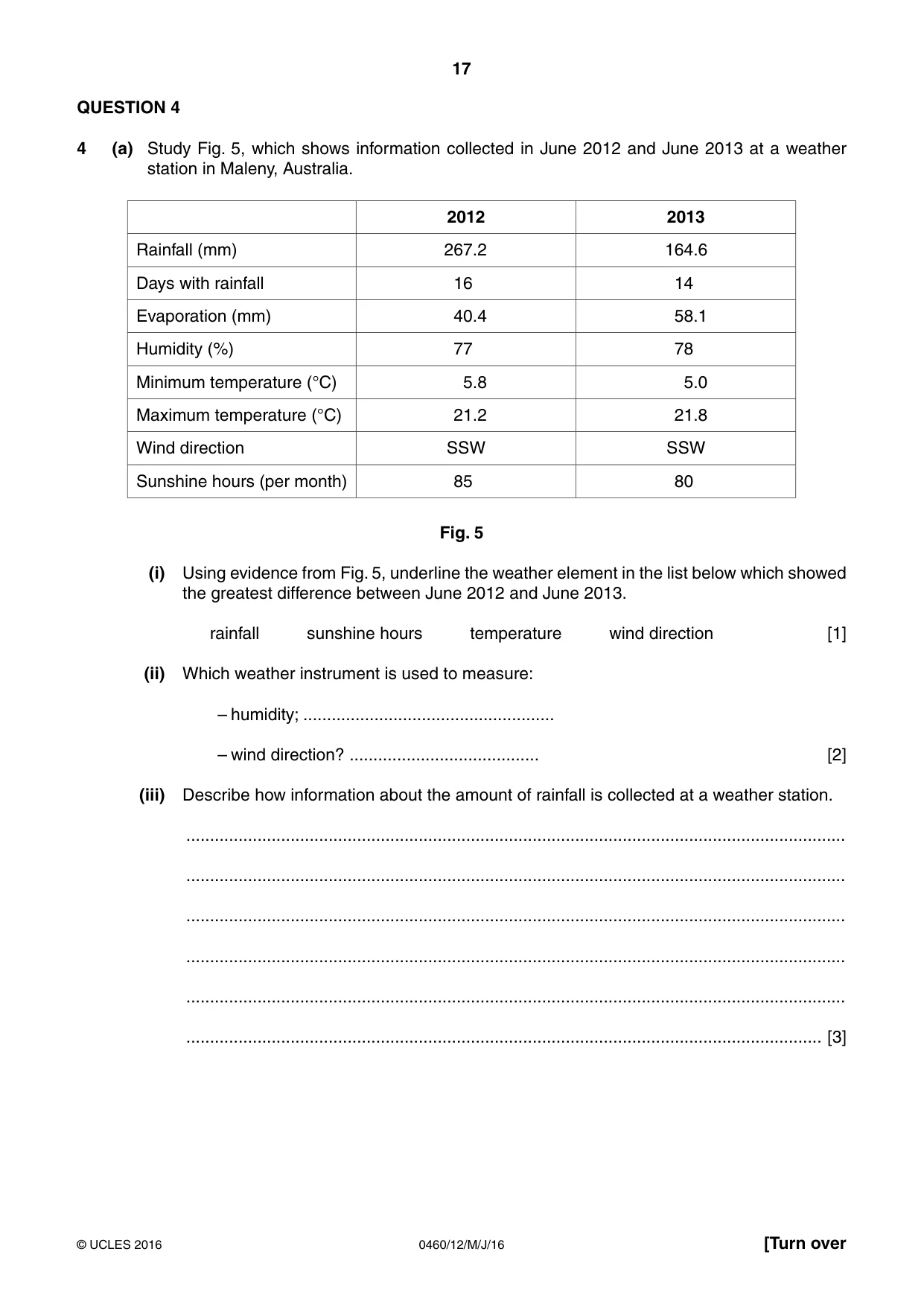 Cambridge IGCSE Geography 0460 2016 May/June Paper 1 · Variant 2 question paper, page 17 of 32