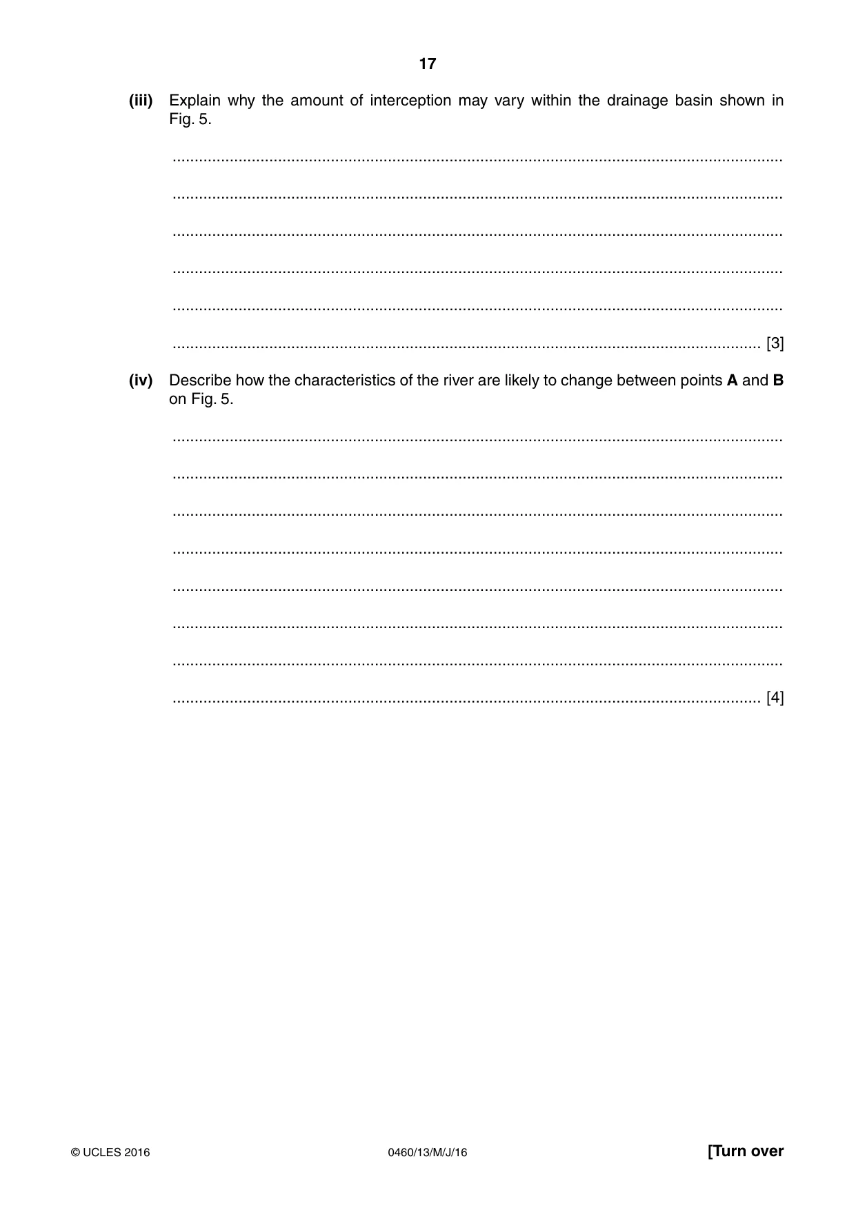 Cambridge IGCSE Geography 0460 2016 May/June Paper 1 · Variant 3 question paper, page 17 of 32