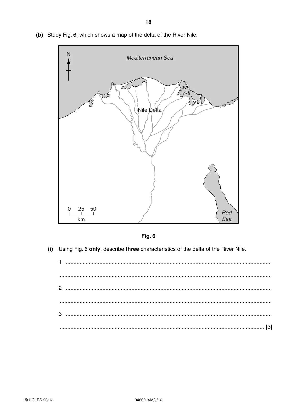 Cambridge IGCSE Geography 0460 2016 May/June Paper 1 · Variant 3 question paper, page 18 of 32
