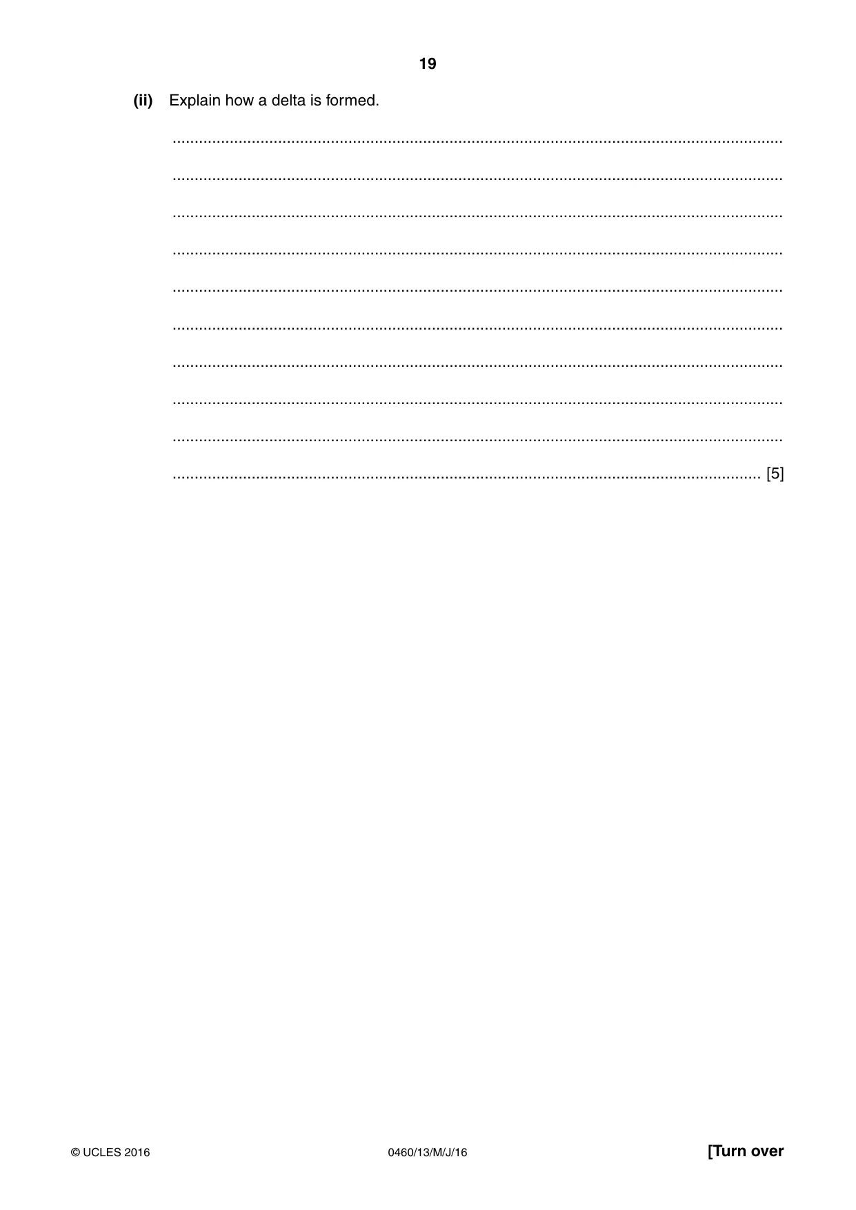 Cambridge IGCSE Geography 0460 2016 May/June Paper 1 · Variant 3 question paper, page 19 of 32