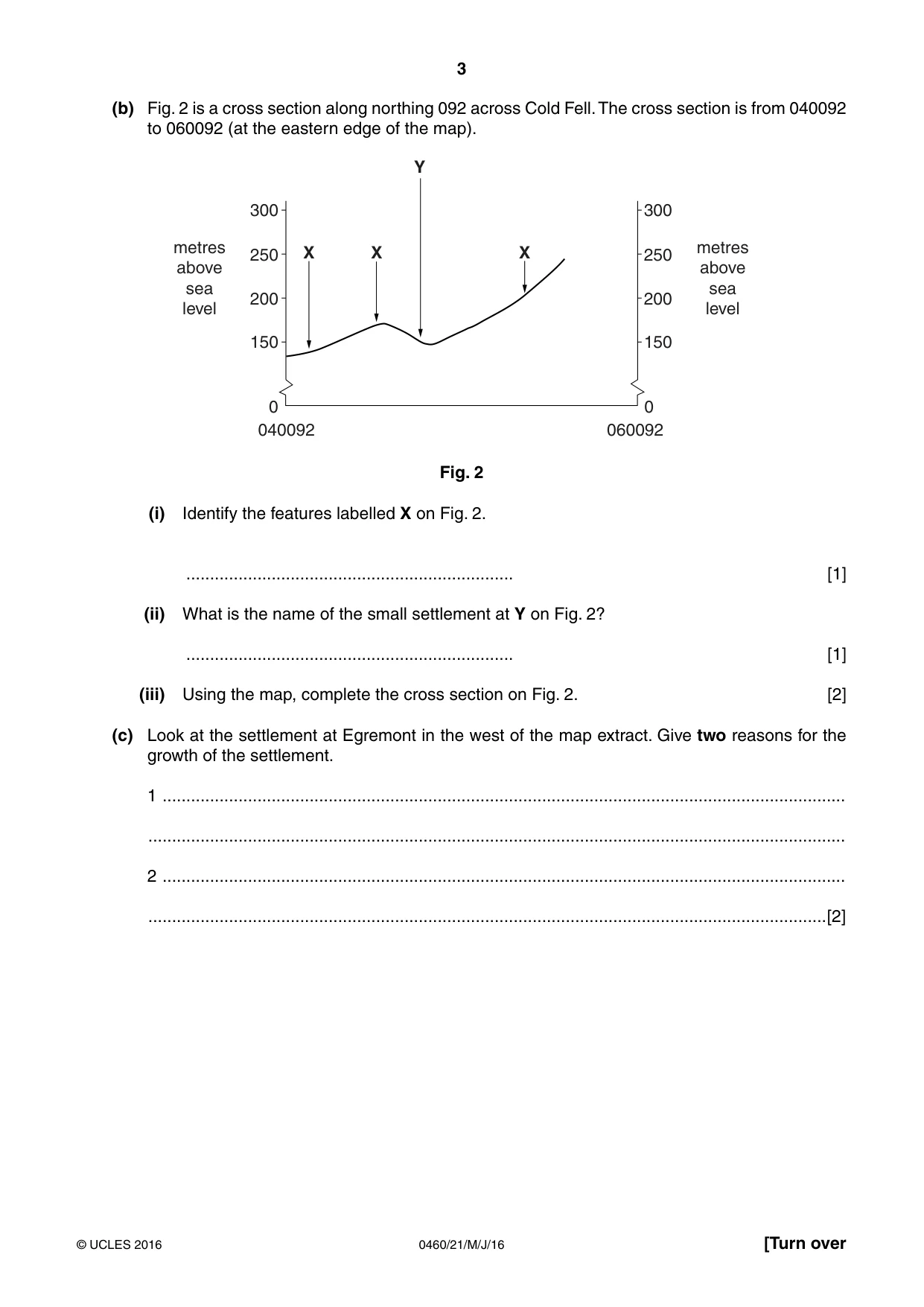 Cambridge IGCSE Geography 0460 2016 May/June Paper 2 · Variant 1 question paper, page 3 of 20