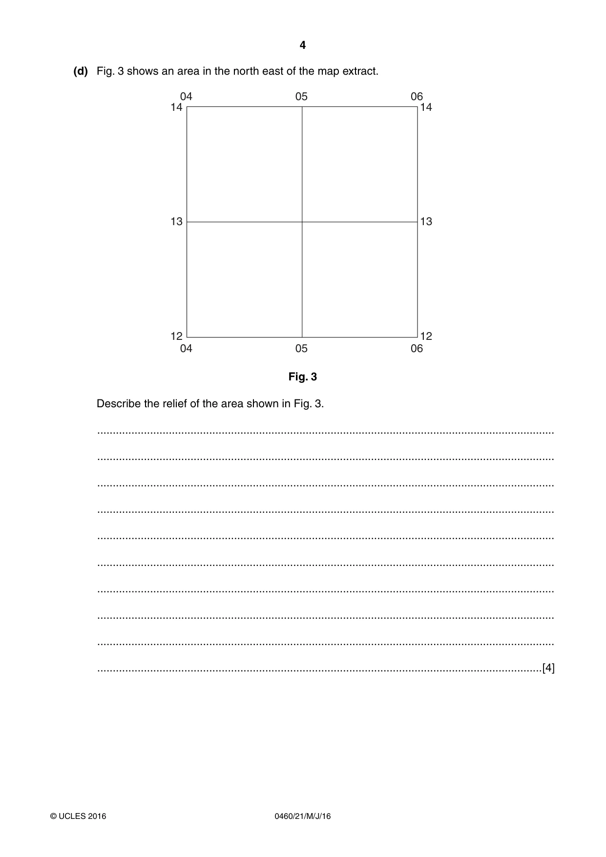 Cambridge IGCSE Geography 0460 2016 May/June Paper 2 · Variant 1 question paper, page 4 of 20