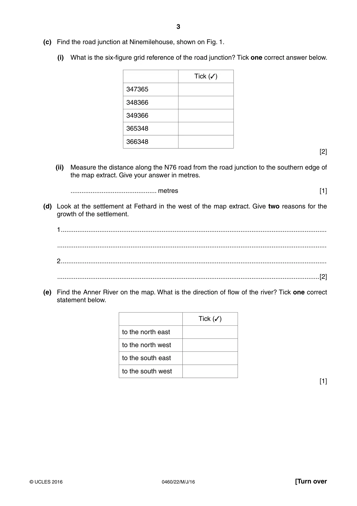 Cambridge IGCSE Geography 0460 2016 May/June Paper 2 · Variant 2 question paper, page 3 of 20