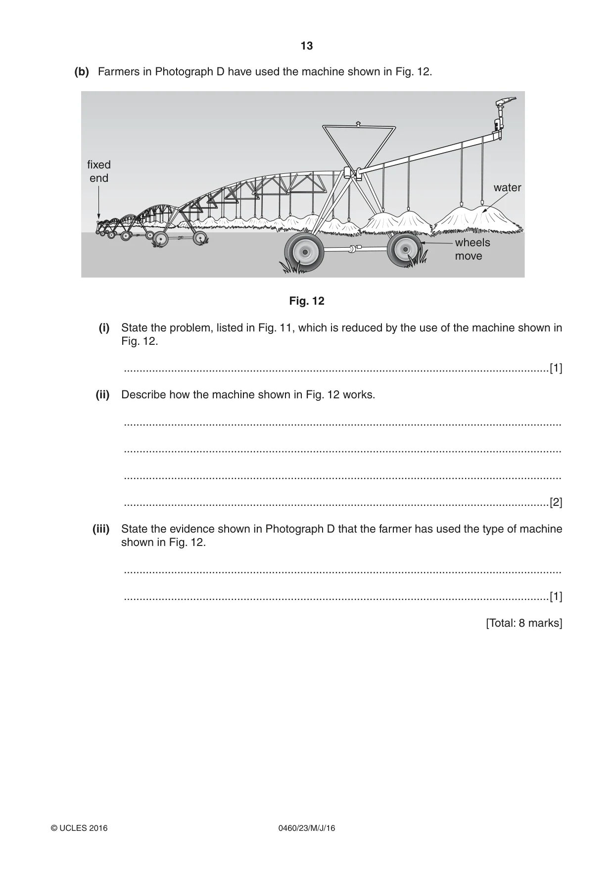Cambridge IGCSE Geography 0460 2016 May/June Paper 2 · Variant 3 question paper, page 13 of 16