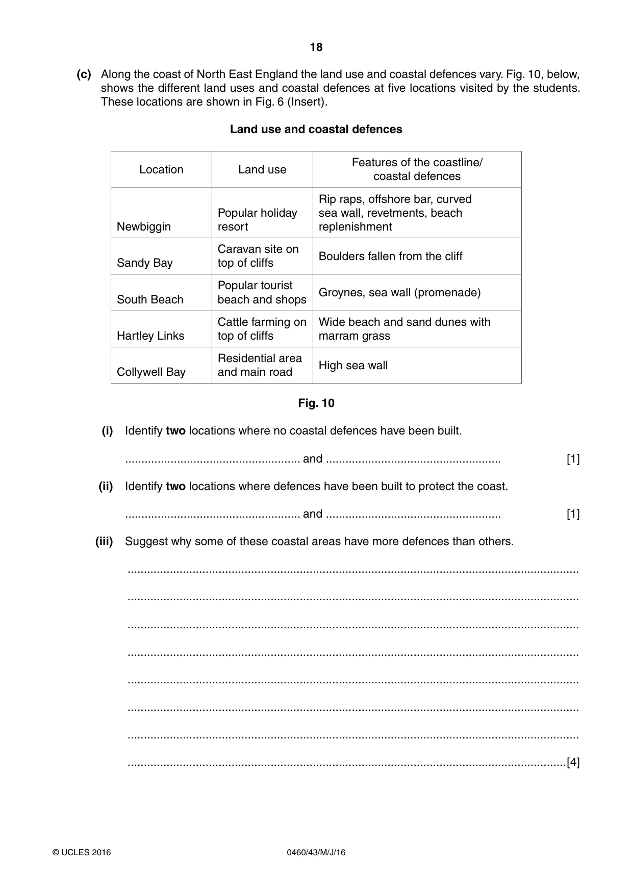 Cambridge IGCSE Geography 0460 2016 May/June Paper 4 · Variant 3 question paper, page 18 of 24