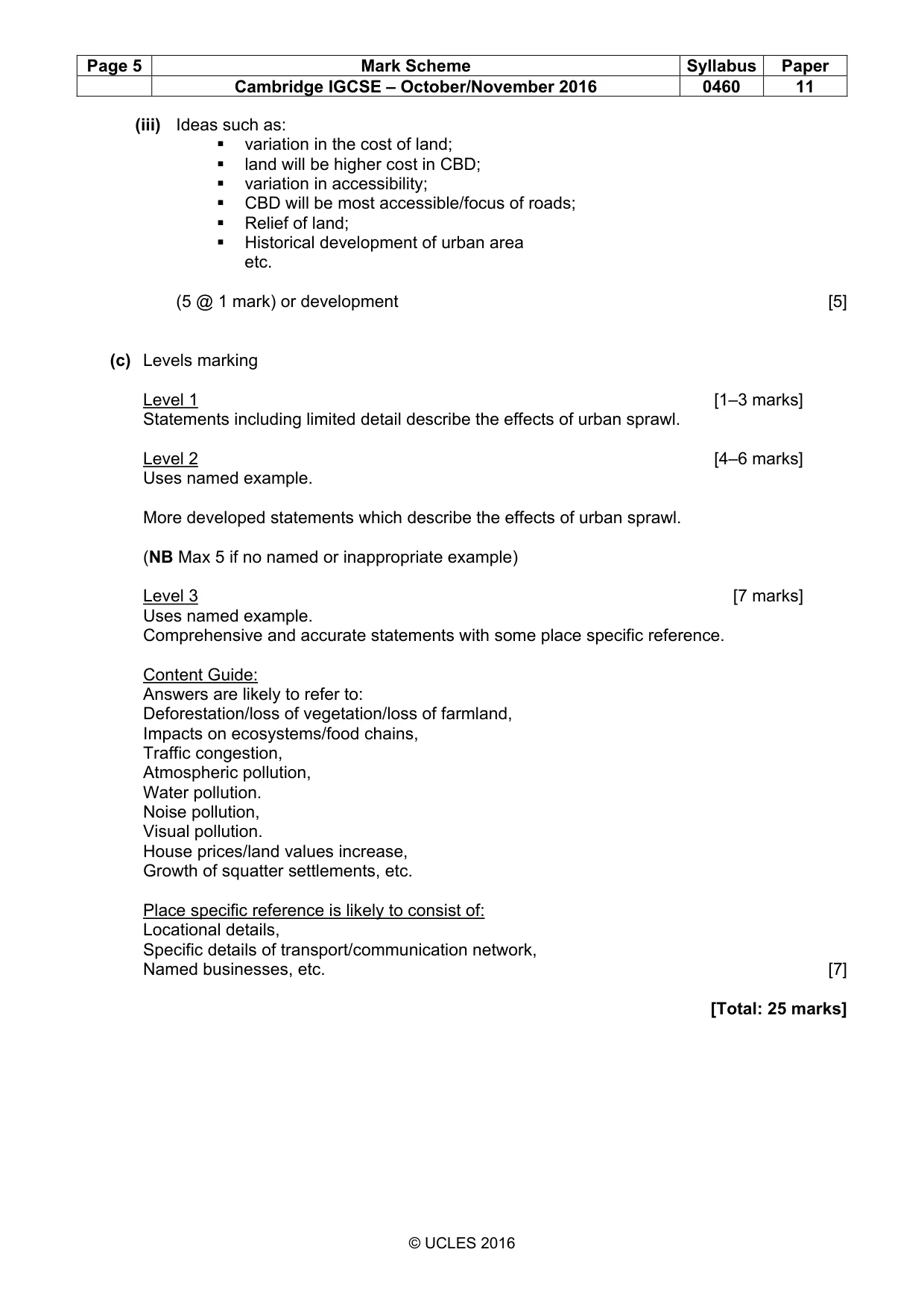 Mark scheme, page 5 of 13