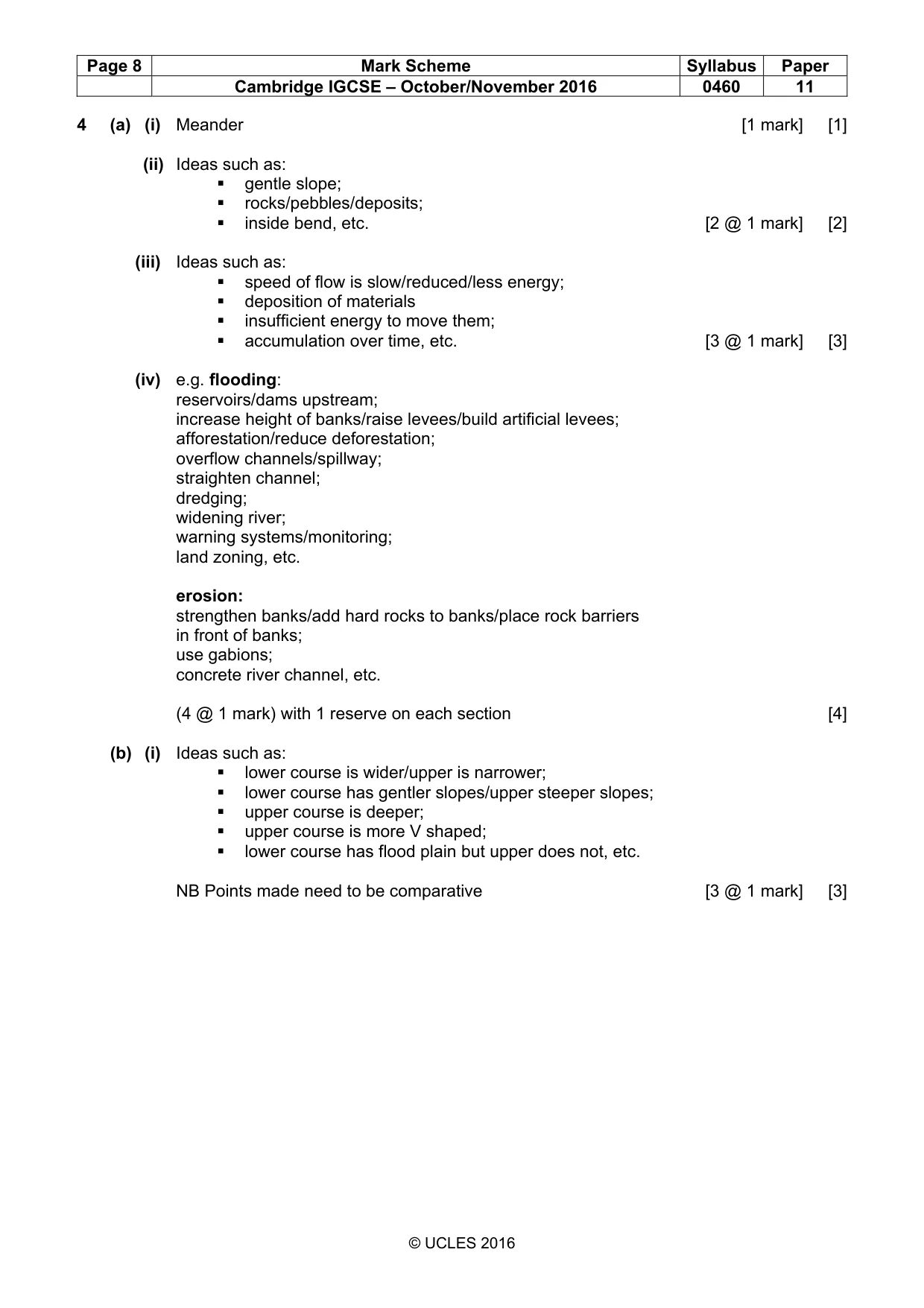 Mark scheme, page 8 of 13