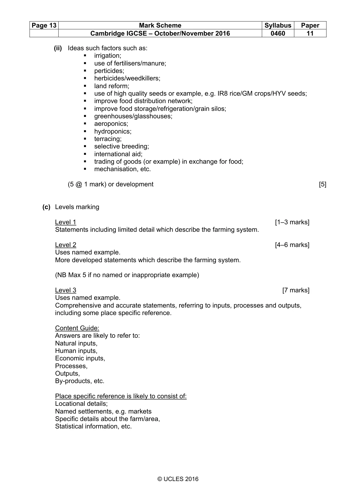 Mark scheme, page 13 of 13