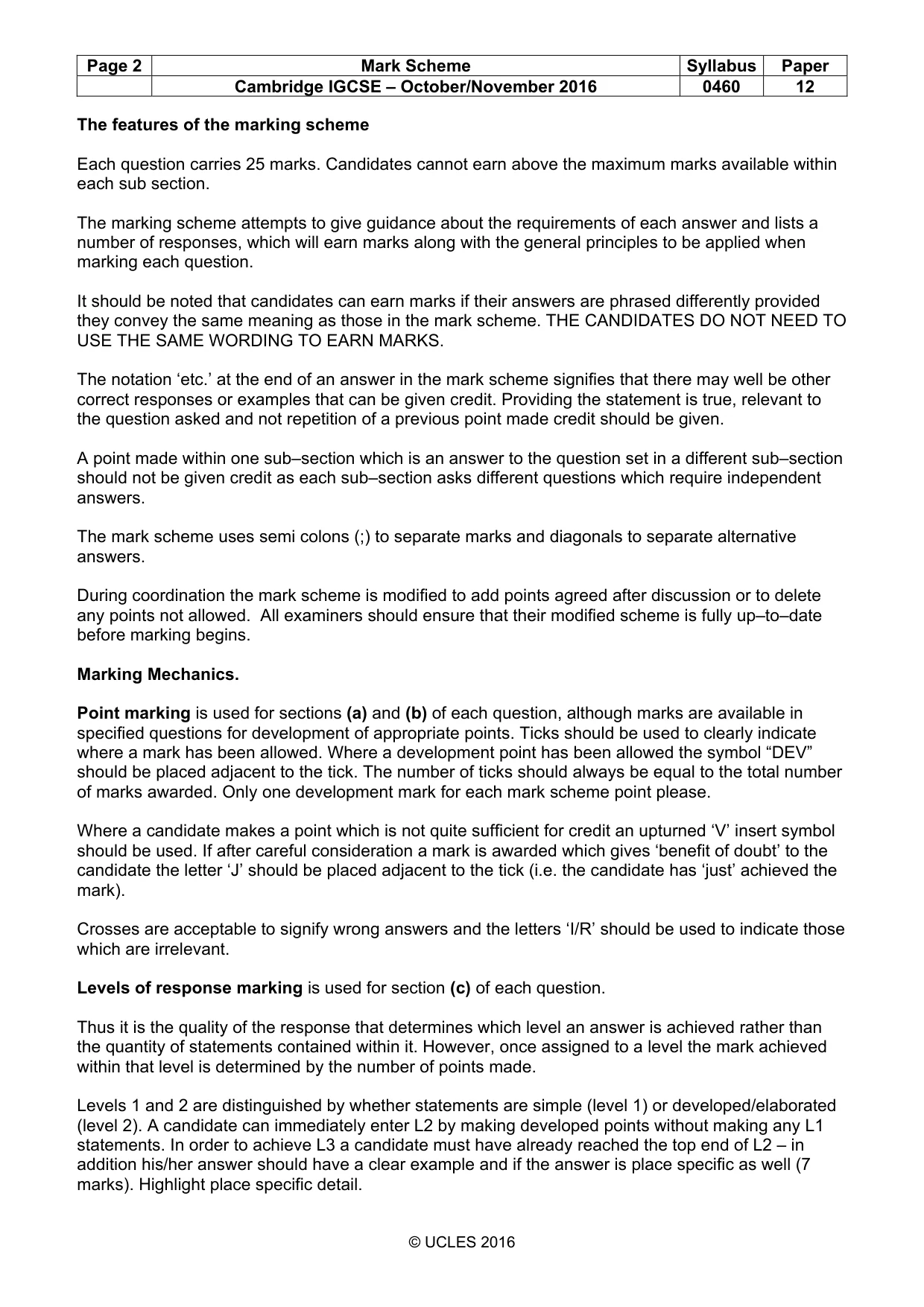 Mark scheme, page 2 of 17