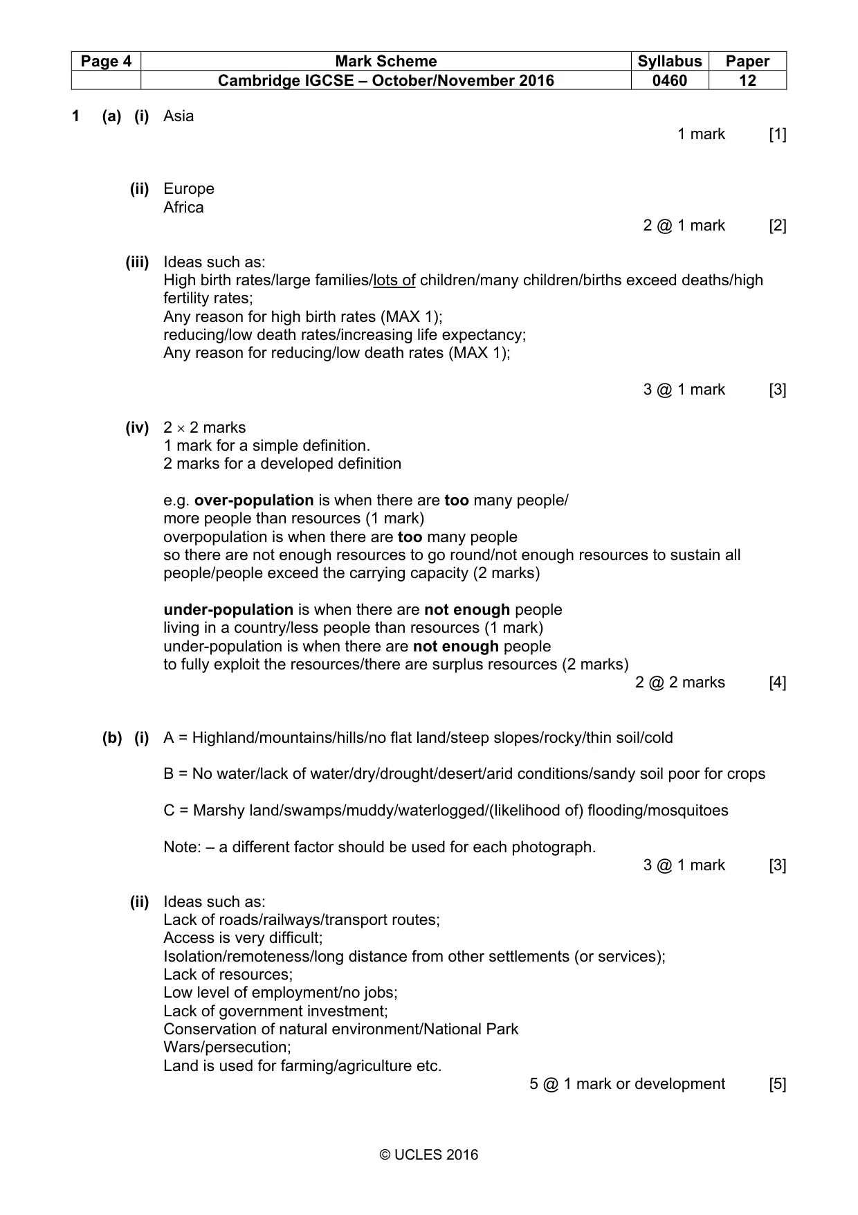 Mark scheme, page 4 of 17