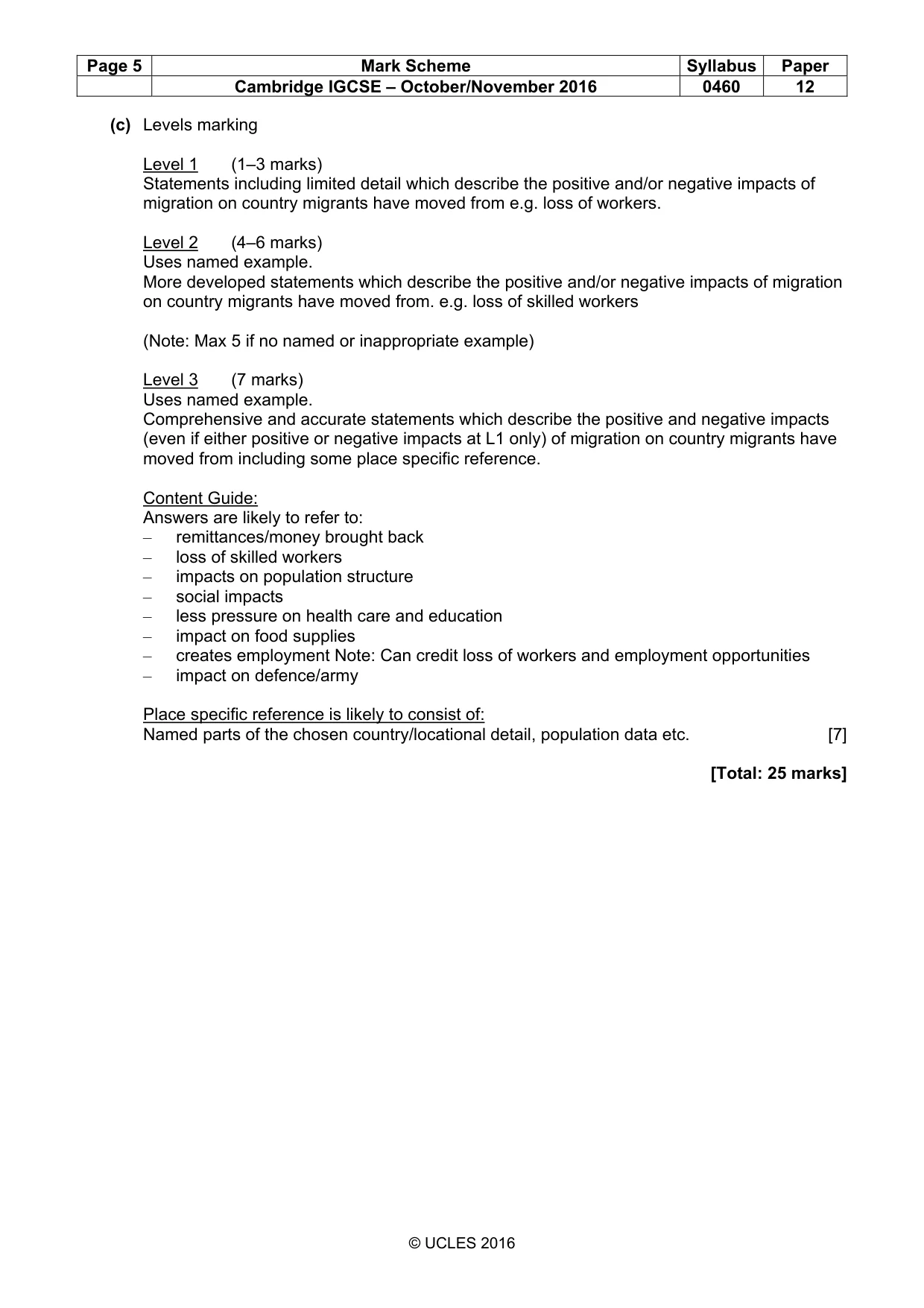 Mark scheme, page 5 of 17