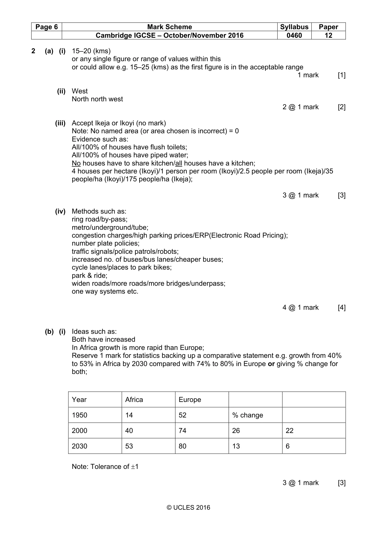 Mark scheme, page 6 of 17