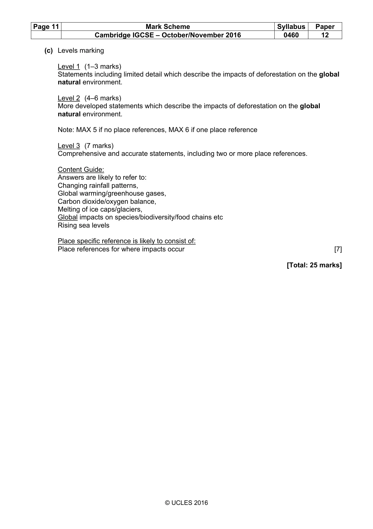 Mark scheme, page 11 of 17