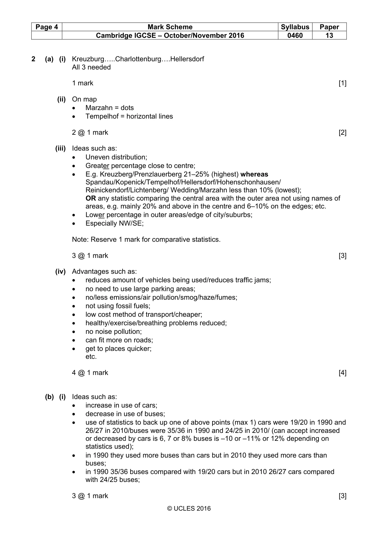 Mark scheme, page 4 of 16