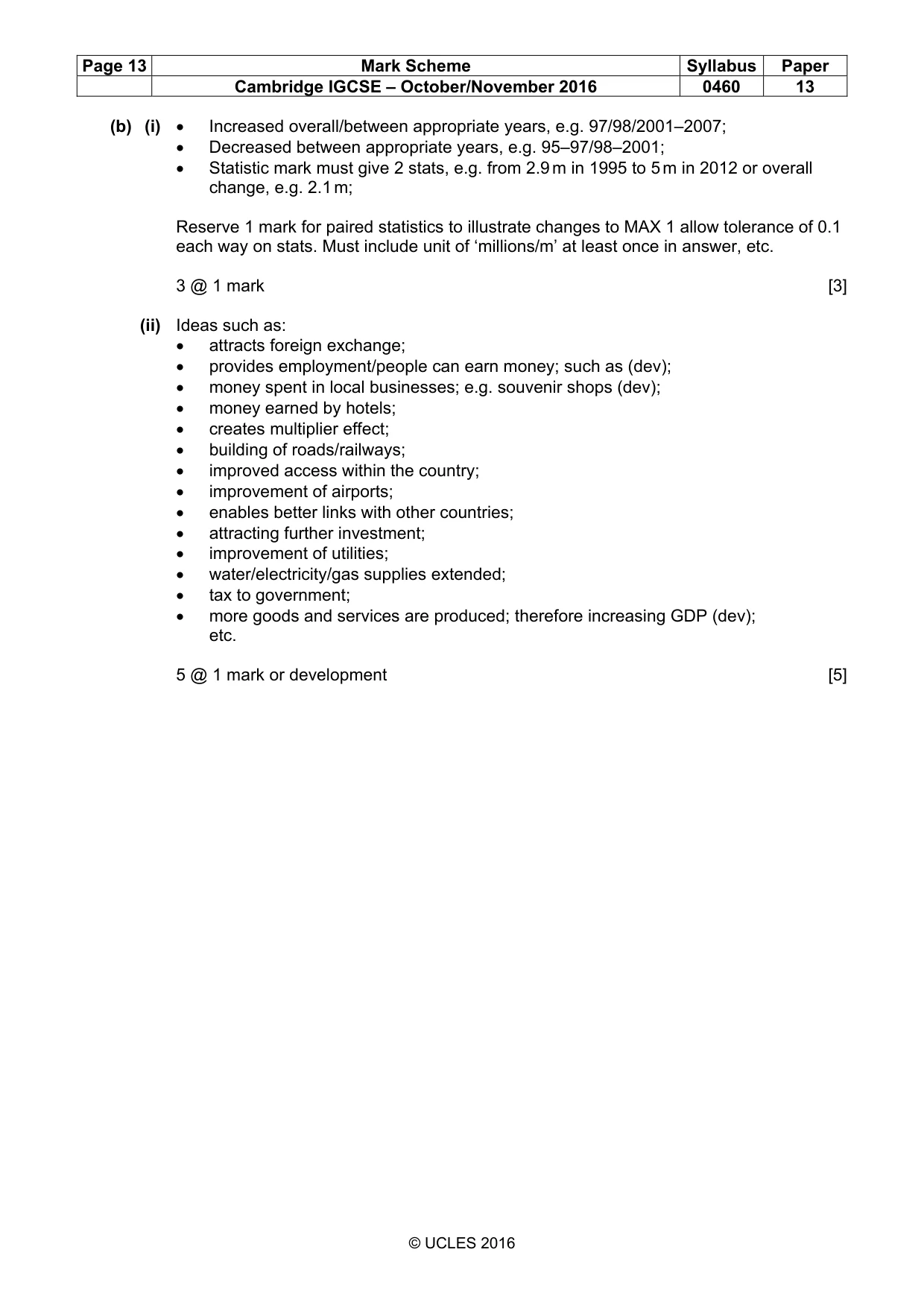Mark scheme, page 13 of 16
