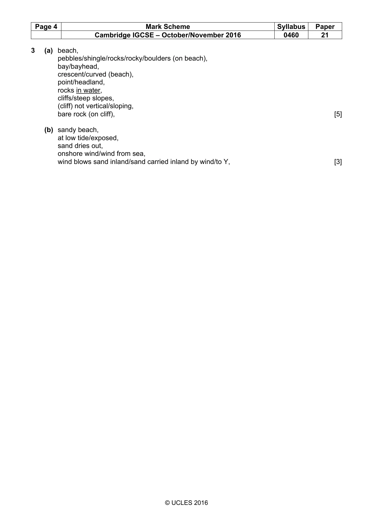 Mark scheme, page 4 of 7