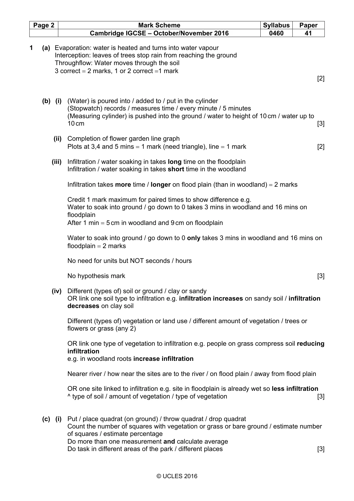 Mark scheme, page 2 of 6