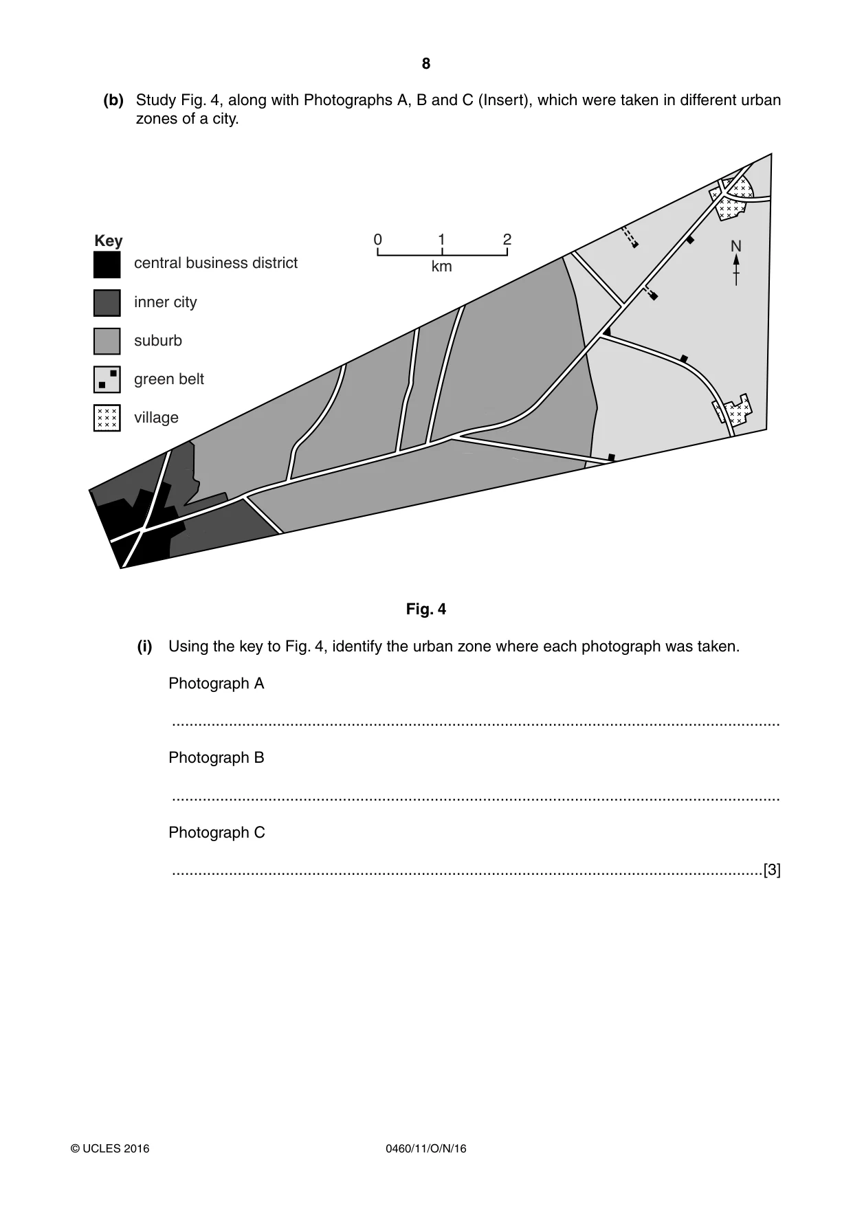 Cambridge IGCSE Geography 0460 2016 Oct/Nov Paper 1 · Variant 1 question paper, page 8 of 28