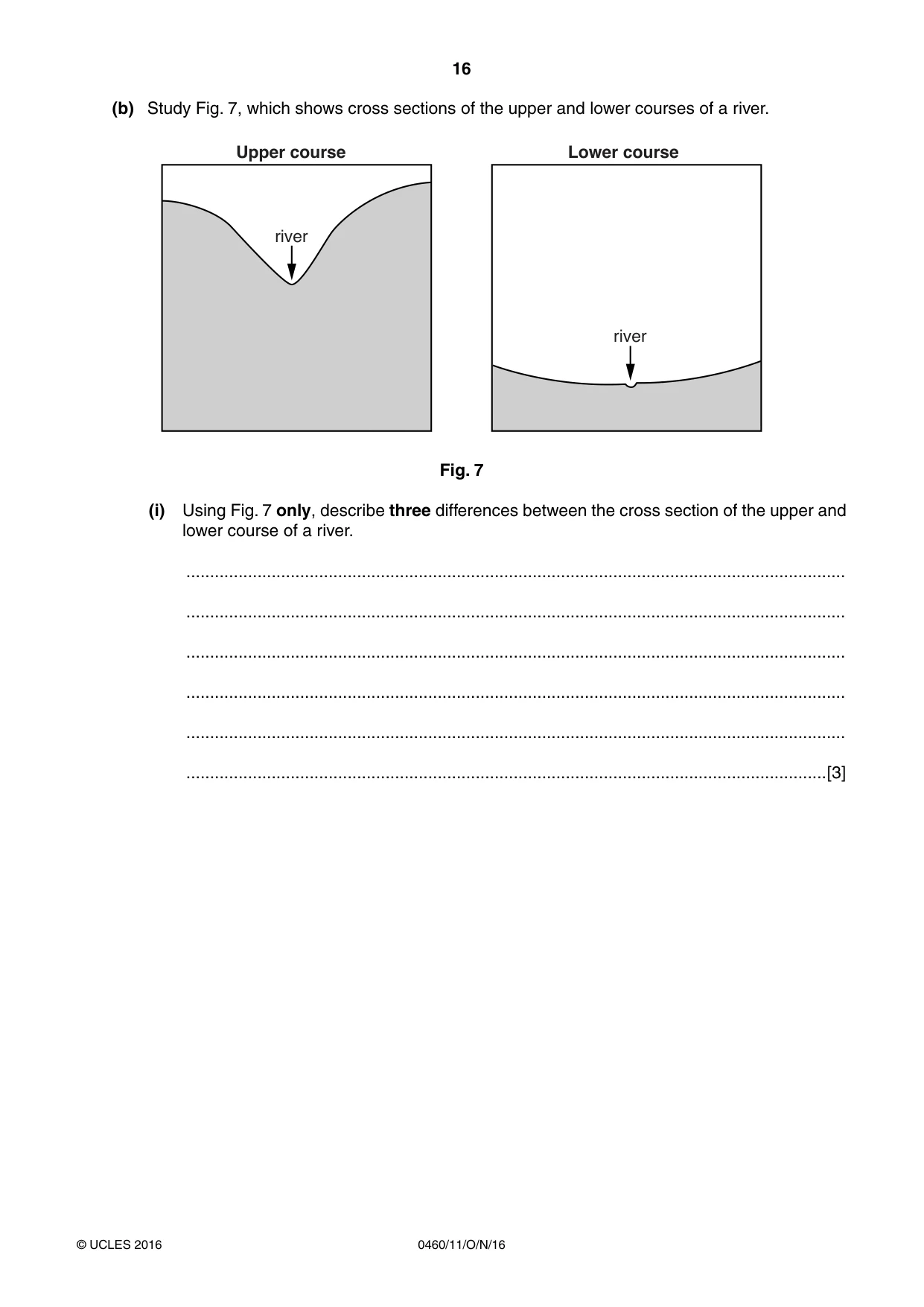 Cambridge IGCSE Geography 0460 2016 Oct/Nov Paper 1 · Variant 1 question paper, page 16 of 28
