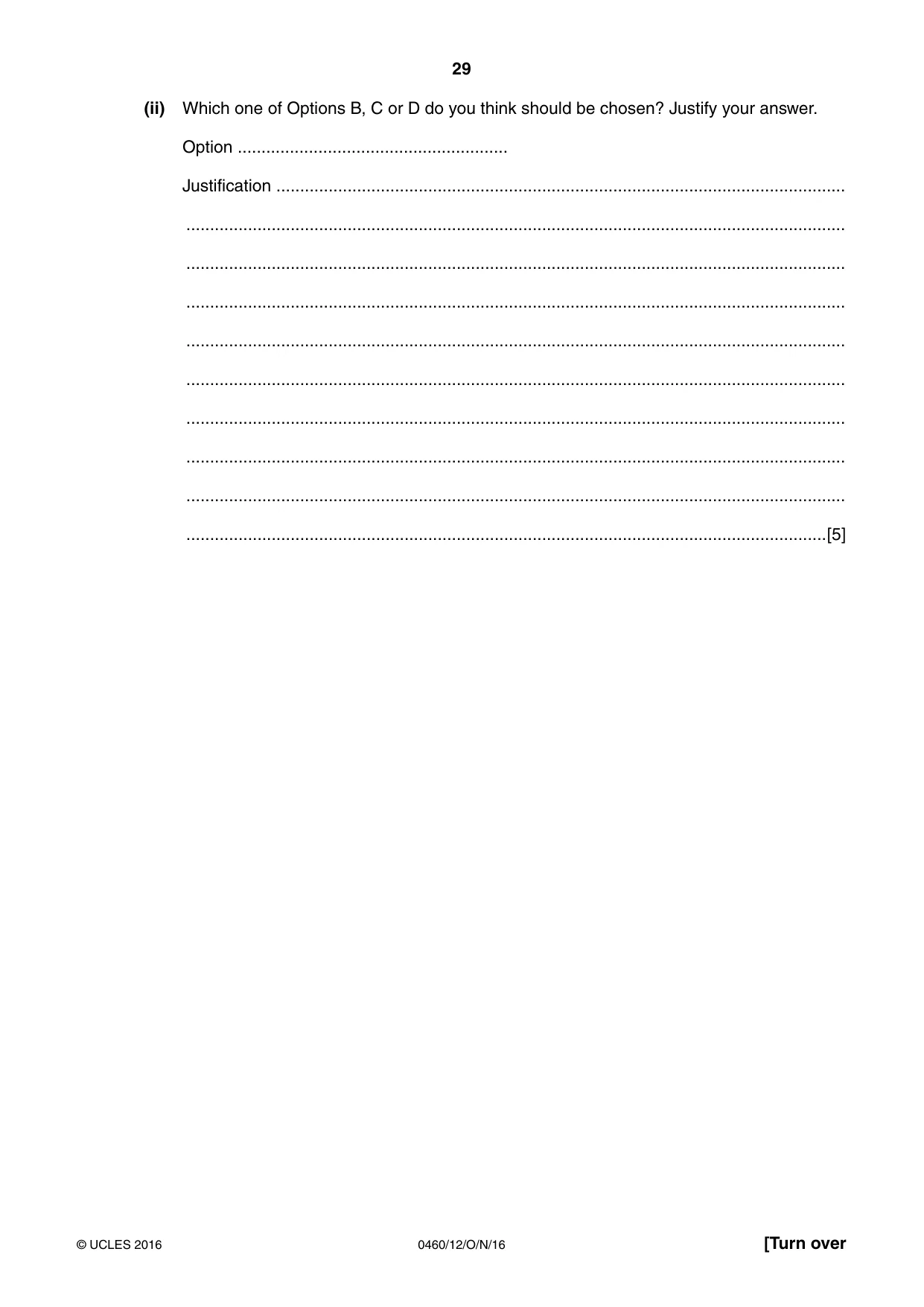 Cambridge IGCSE Geography 0460 2016 Oct/Nov Paper 1 · Variant 2 question paper, page 29 of 36