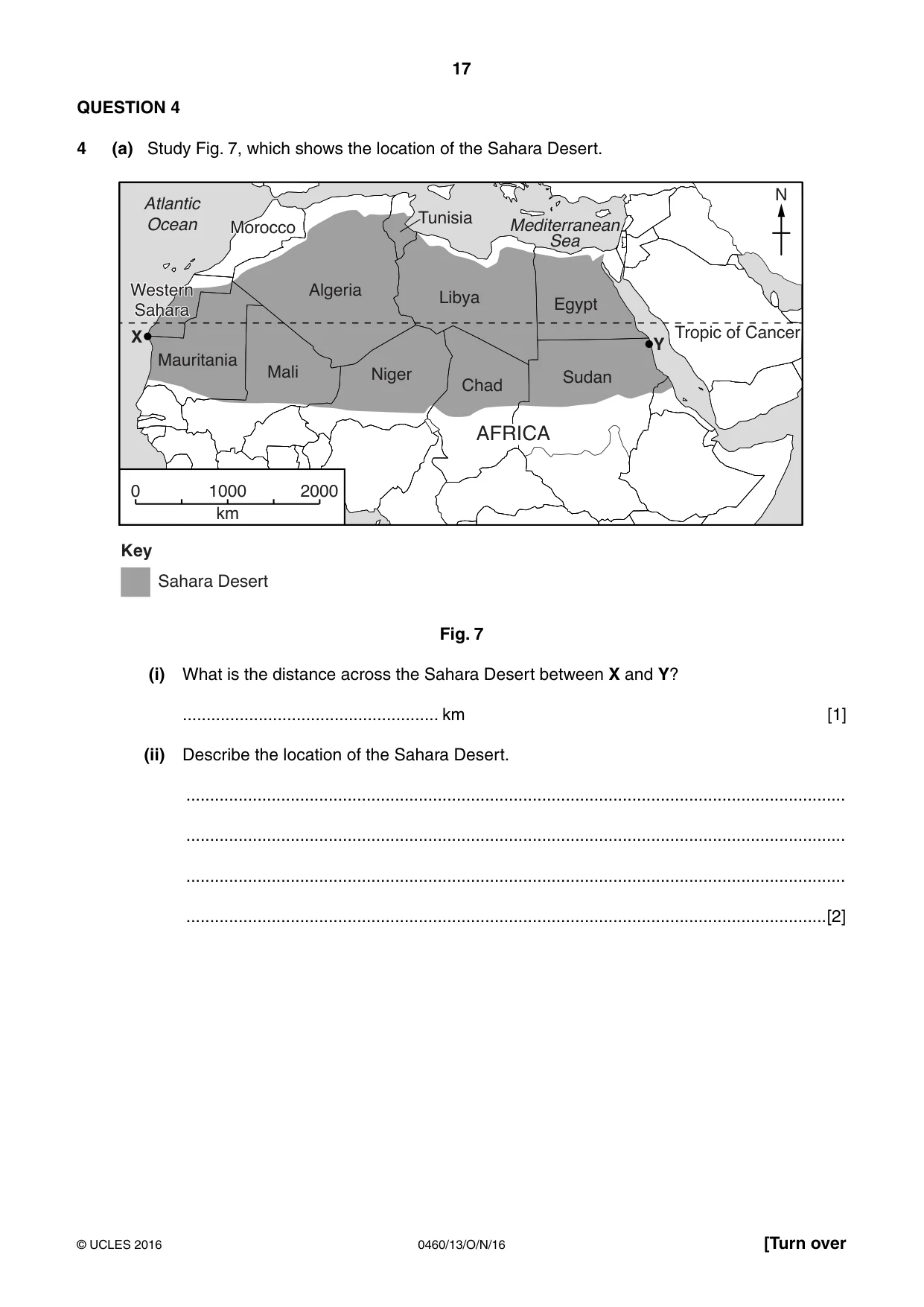 Cambridge IGCSE Geography 0460 2016 Oct/Nov Paper 1 · Variant 3 question paper, page 17 of 32