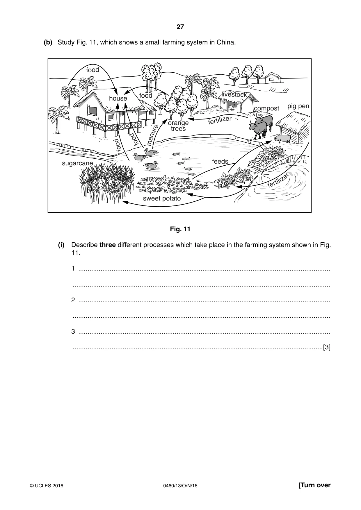 Cambridge IGCSE Geography 0460 2016 Oct/Nov Paper 1 · Variant 3 question paper, page 27 of 32