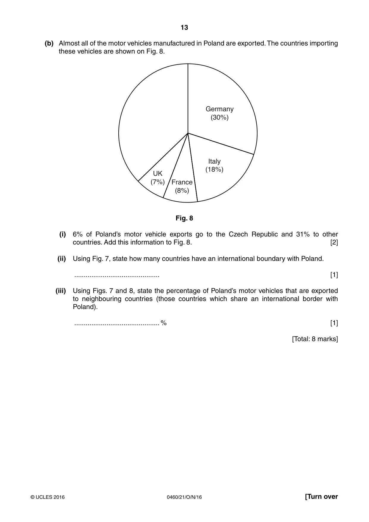Cambridge IGCSE Geography 0460 2016 Oct/Nov Paper 2 · Variant 1 question paper, page 13 of 20