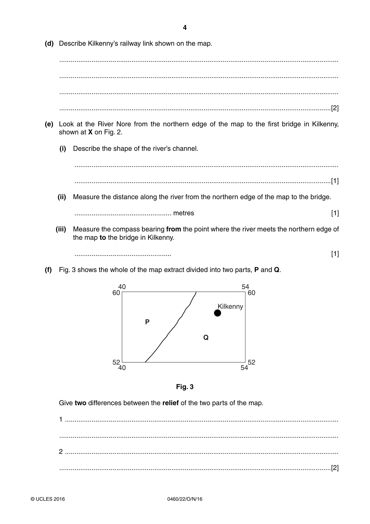 Cambridge IGCSE Geography 0460 2016 Oct/Nov Paper 2 · Variant 2 question paper, page 4 of 20
