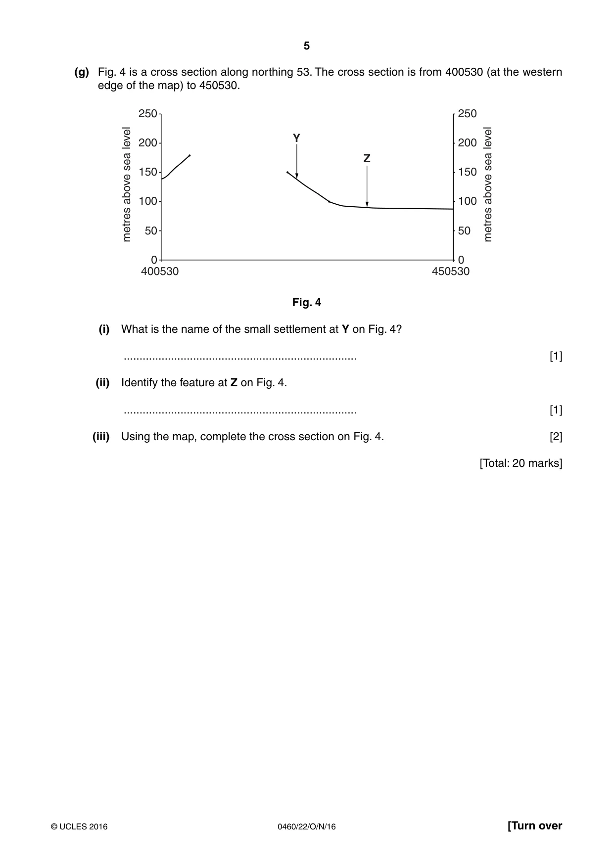 Cambridge IGCSE Geography 0460 2016 Oct/Nov Paper 2 · Variant 2 question paper, page 5 of 20