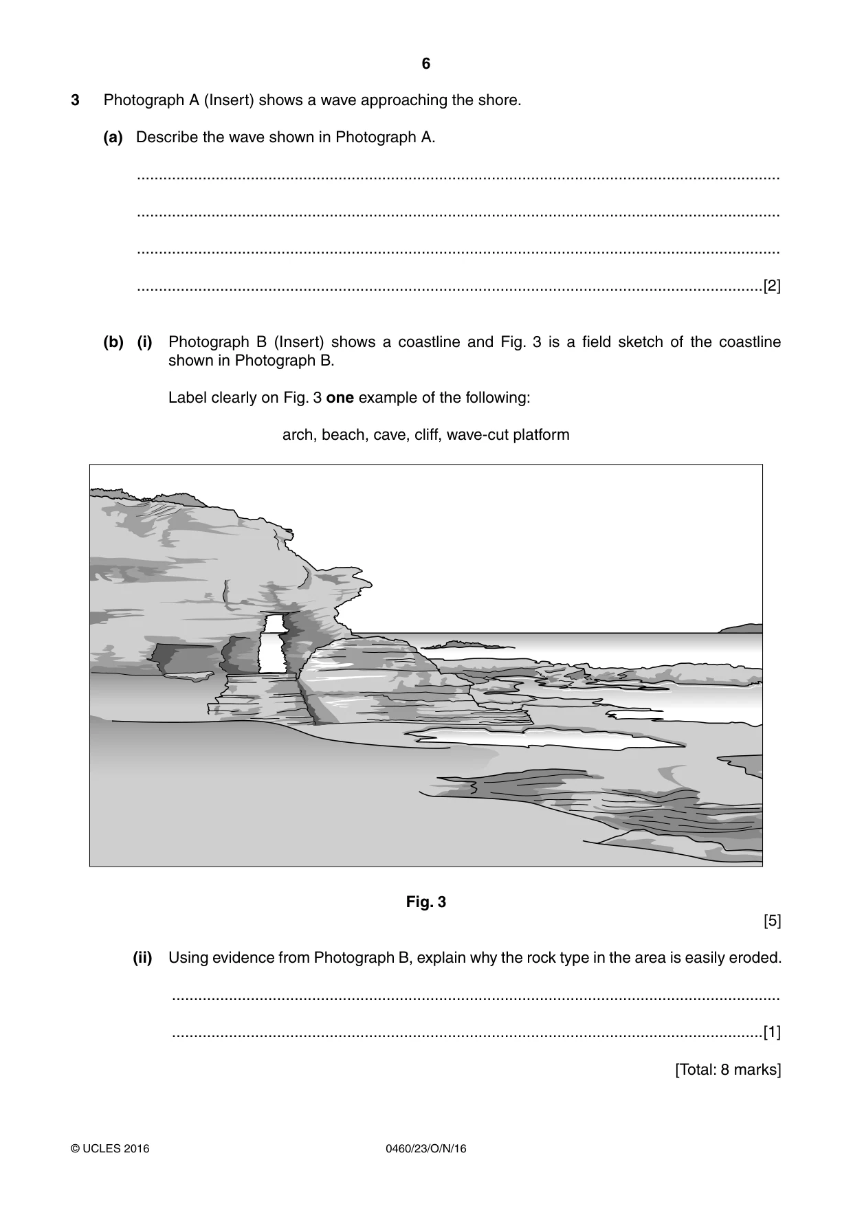 Cambridge IGCSE Geography 0460 2016 Oct/Nov Paper 2 · Variant 3 question paper, page 6 of 16
