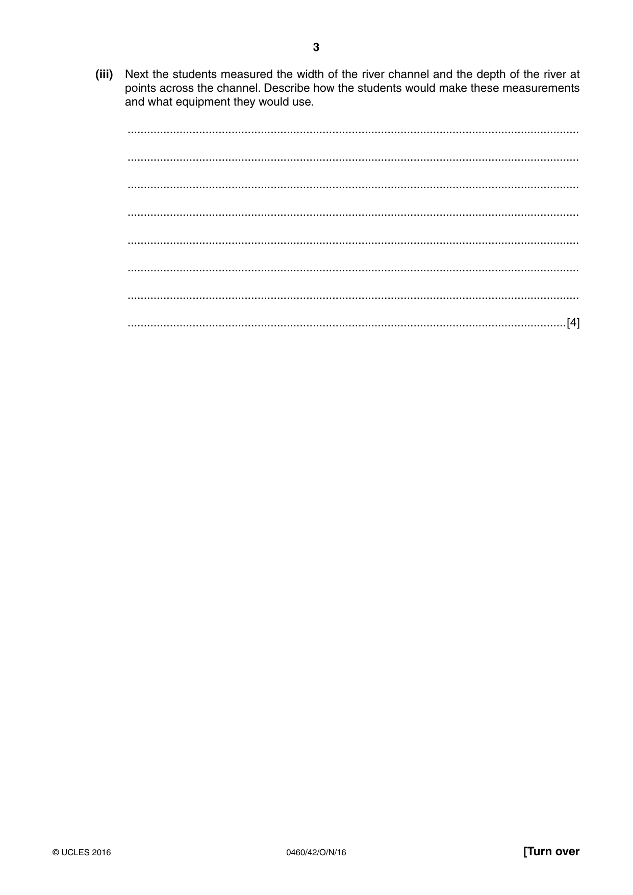Cambridge IGCSE Geography 0460 2016 Oct/Nov Paper 4 · Variant 2 question paper, page 3 of 20