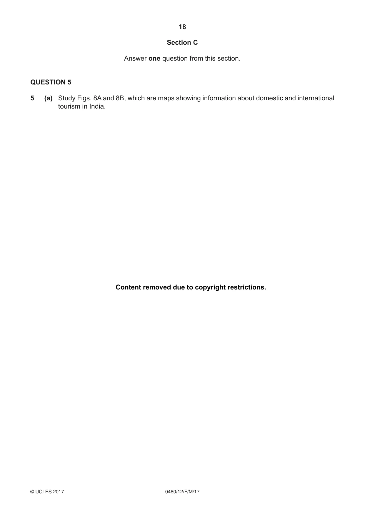 Cambridge IGCSE Geography 0460 2017 Feb/March Paper 1 · Variant 2 question paper, page 18 of 28