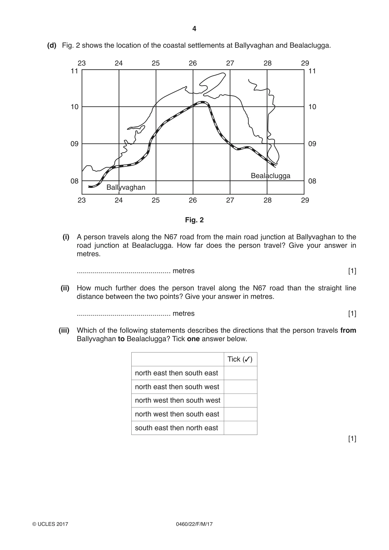 Cambridge IGCSE Geography 0460 2017 Feb/March Paper 2 · Variant 2 question paper, page 4 of 16
