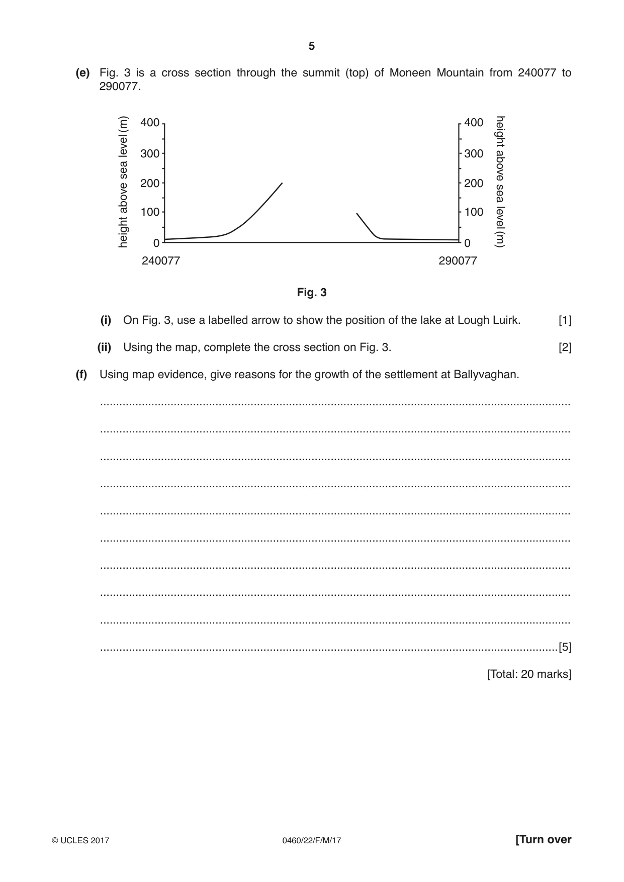Cambridge IGCSE Geography 0460 2017 Feb/March Paper 2 · Variant 2 question paper, page 5 of 16