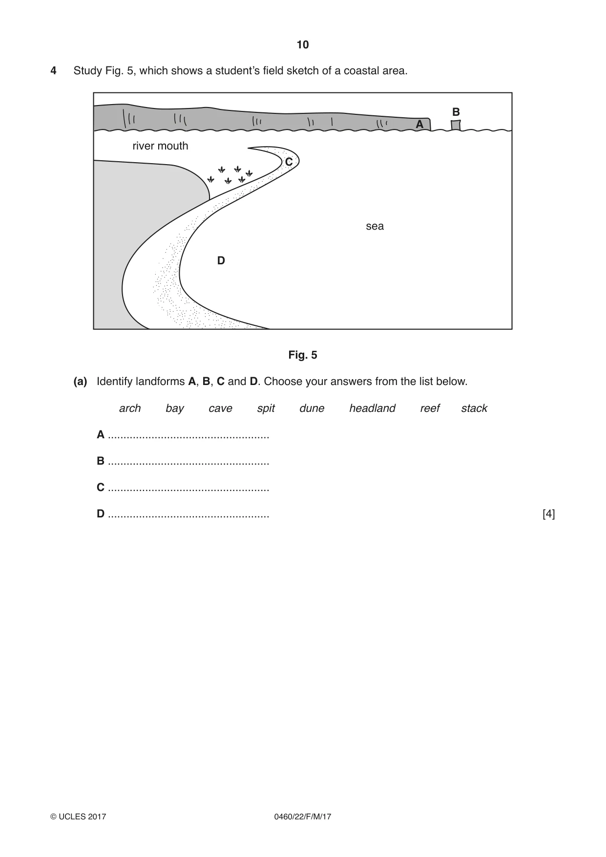 Cambridge IGCSE Geography 0460 2017 Feb/March Paper 2 · Variant 2 question paper, page 10 of 16