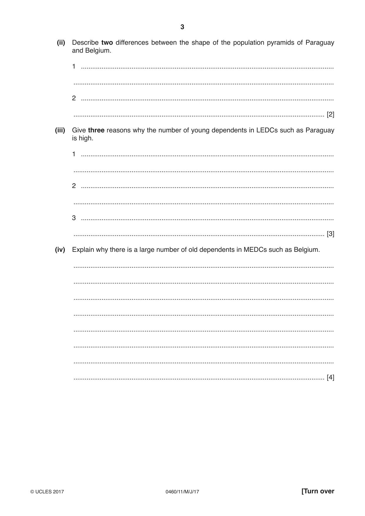 Cambridge IGCSE Geography 0460 2017 May/June Paper 1 · Variant 1 question paper, page 3 of 32