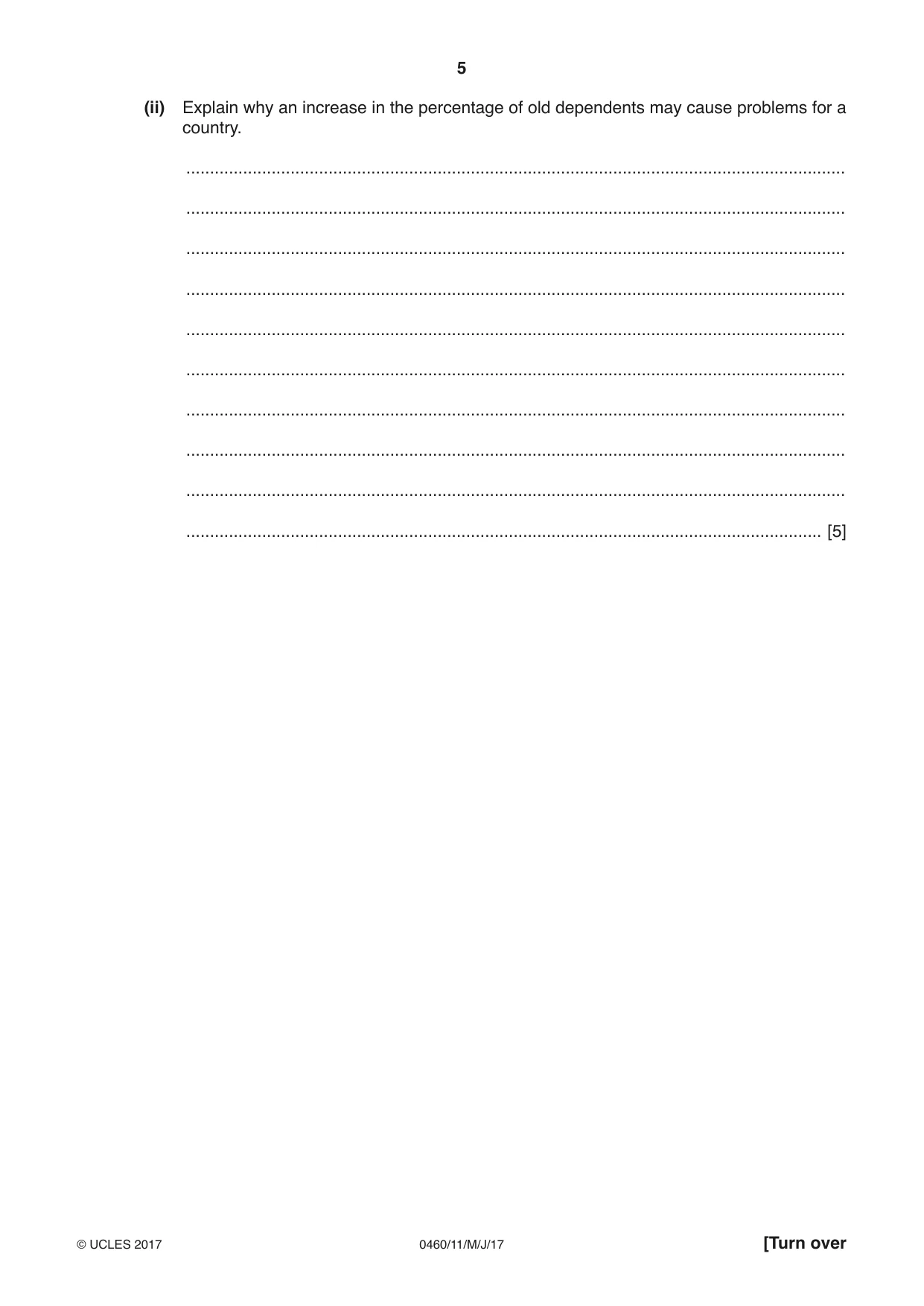 Cambridge IGCSE Geography 0460 2017 May/June Paper 1 · Variant 1 question paper, page 5 of 32