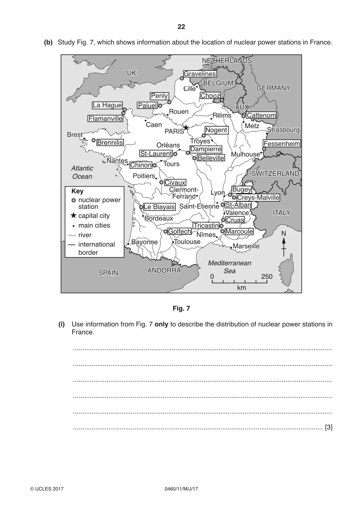 Cambridge IGCSE Geography 0460 2017 May/June Paper 1 · Variant 1 question paper, page 22 of 32
