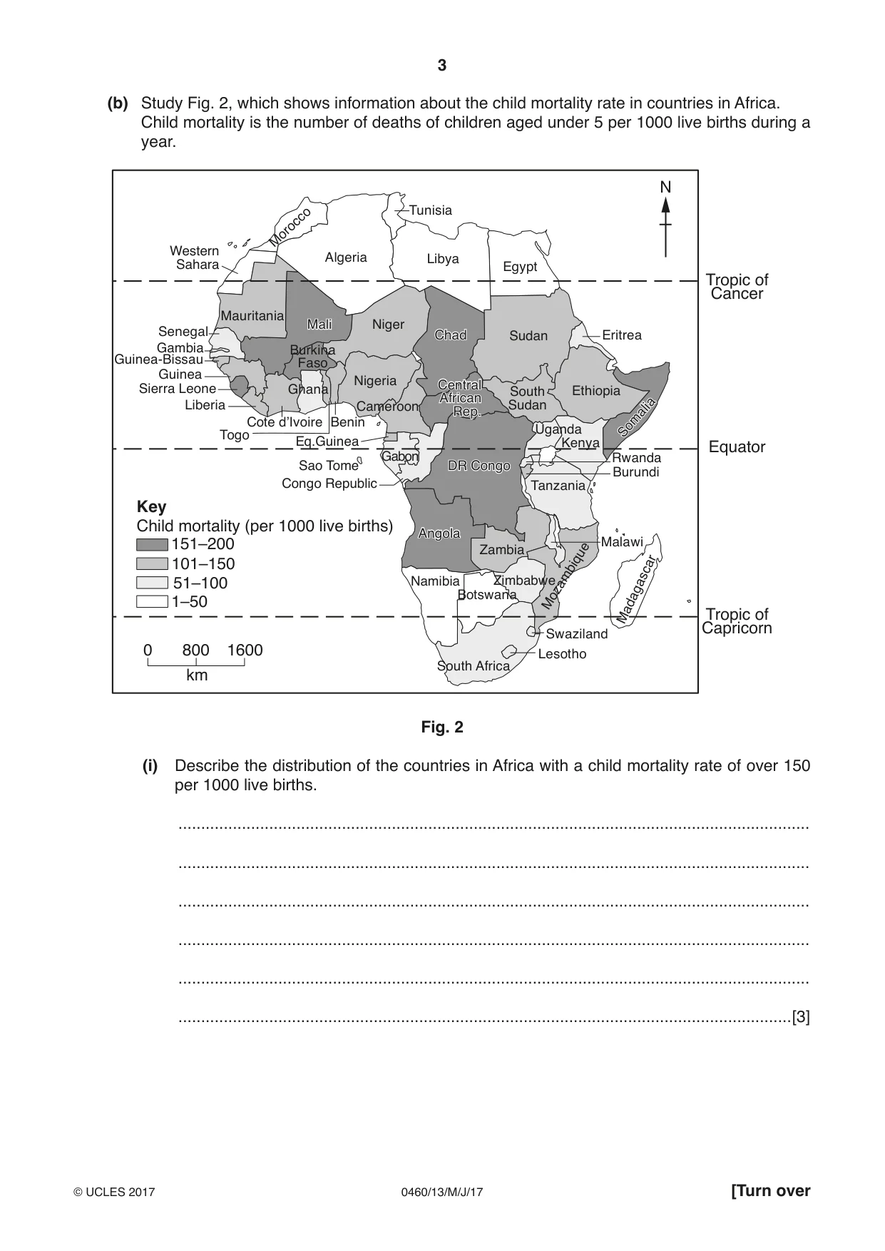 Cambridge IGCSE Geography 0460 2017 May/June Paper 1 · Variant 3 question paper, page 3 of 28