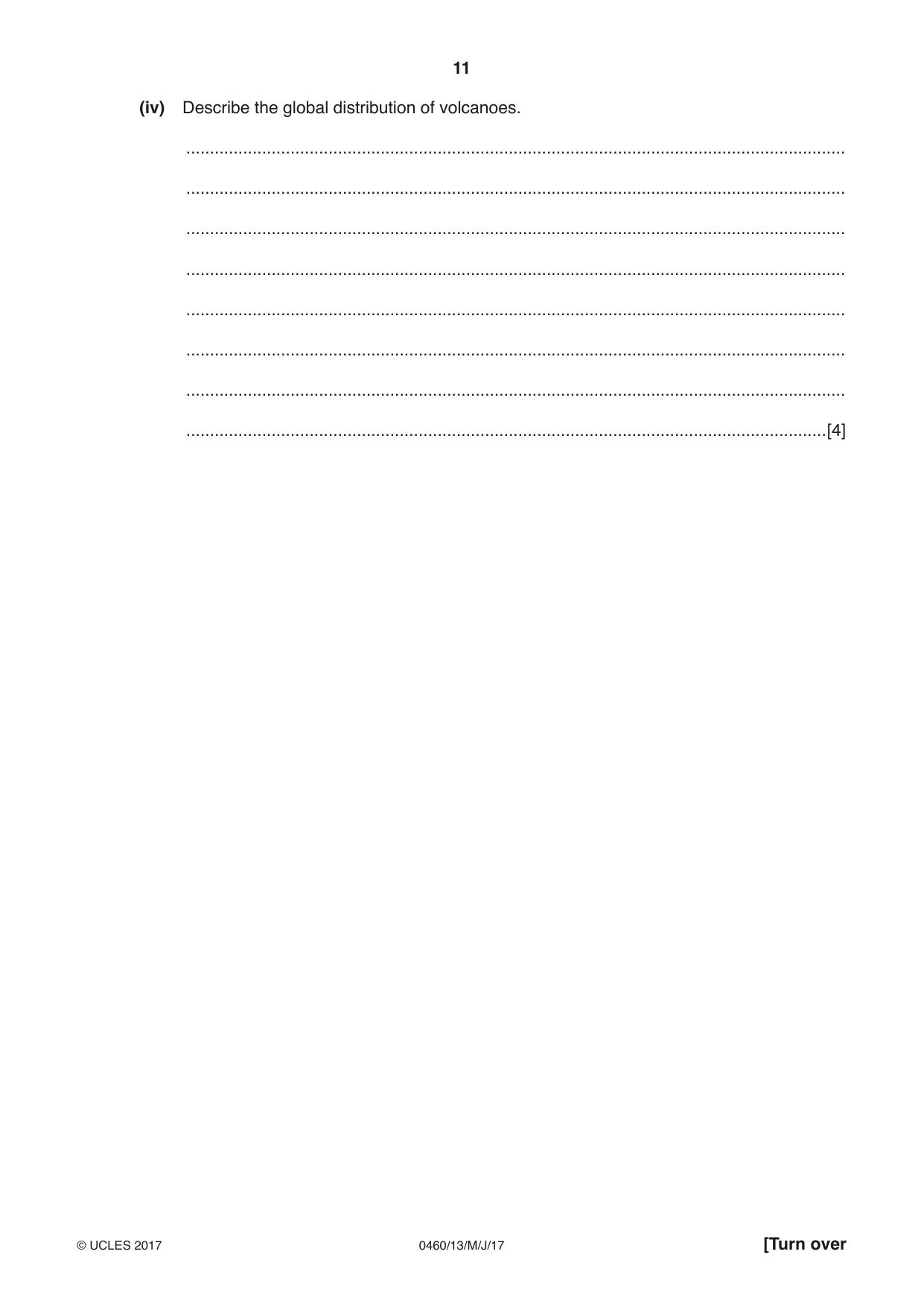 Cambridge IGCSE Geography 0460 2017 May/June Paper 1 · Variant 3 question paper, page 11 of 28