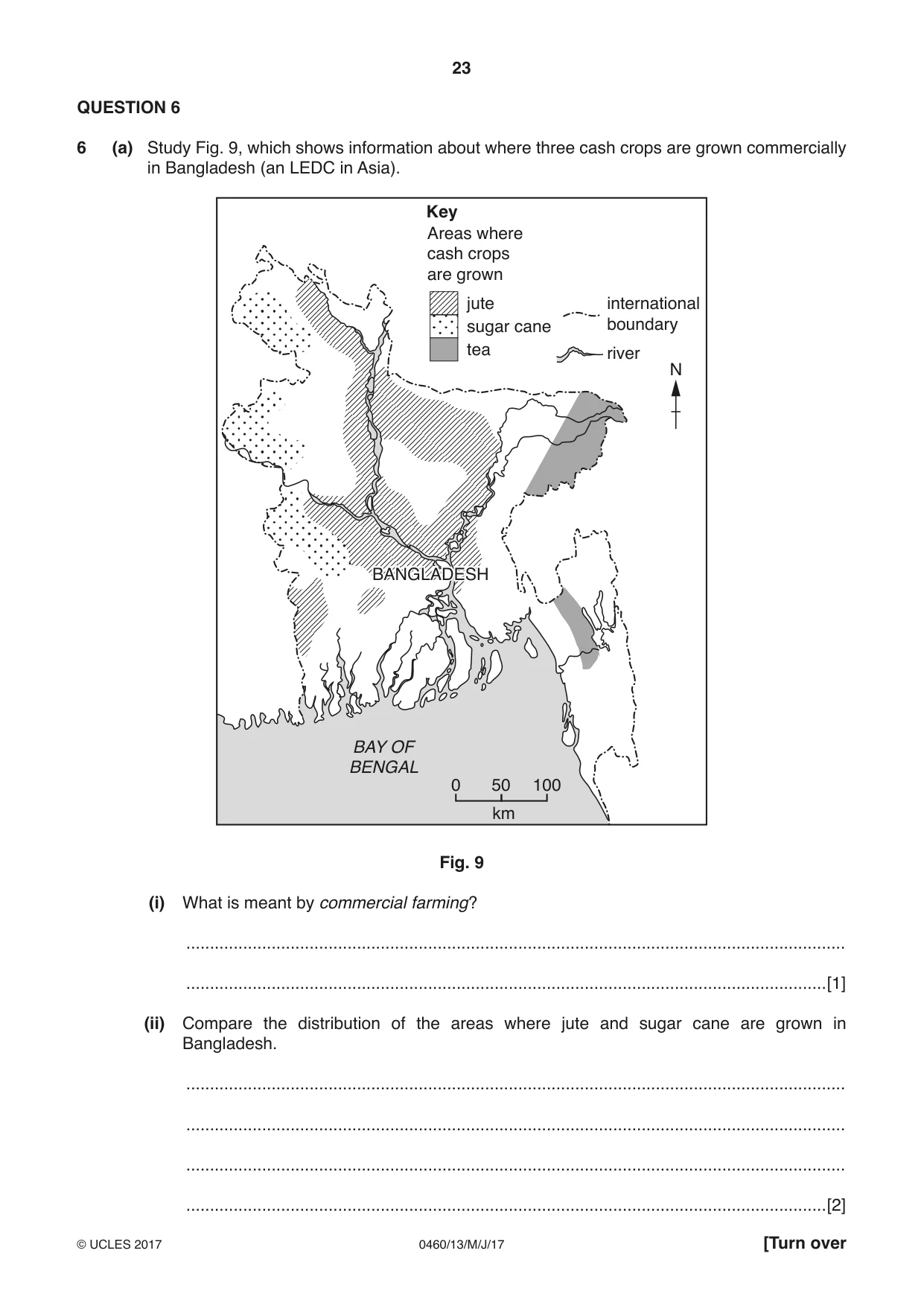 Cambridge IGCSE Geography 0460 2017 May/June Paper 1 · Variant 3 question paper, page 23 of 28