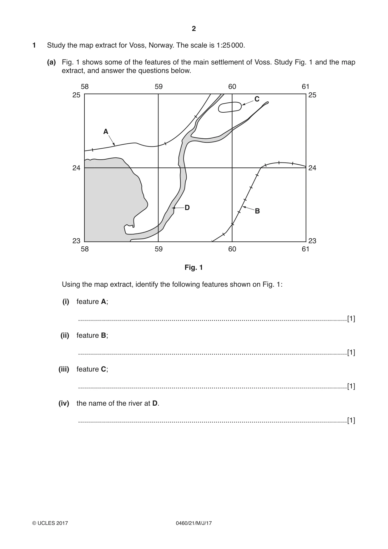 Cambridge IGCSE Geography 0460 2017 May/June Paper 2 · Variant 1 question paper, page 2 of 20