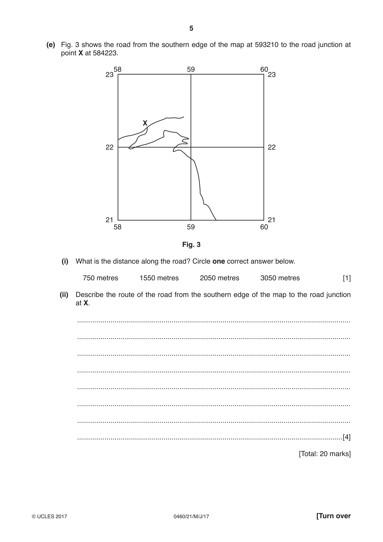 Cambridge IGCSE Geography 0460 2017 May/June Paper 2 · Variant 1 question paper, page 5 of 20