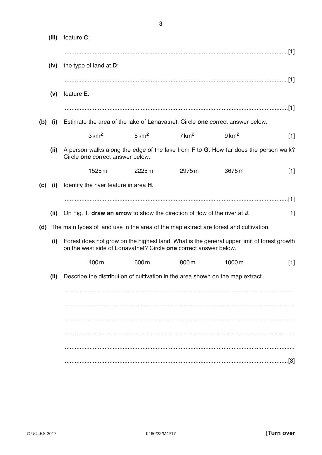 Cambridge IGCSE Geography 0460 2017 May/June Paper 2 · Variant 2 question paper, page 3 of 20