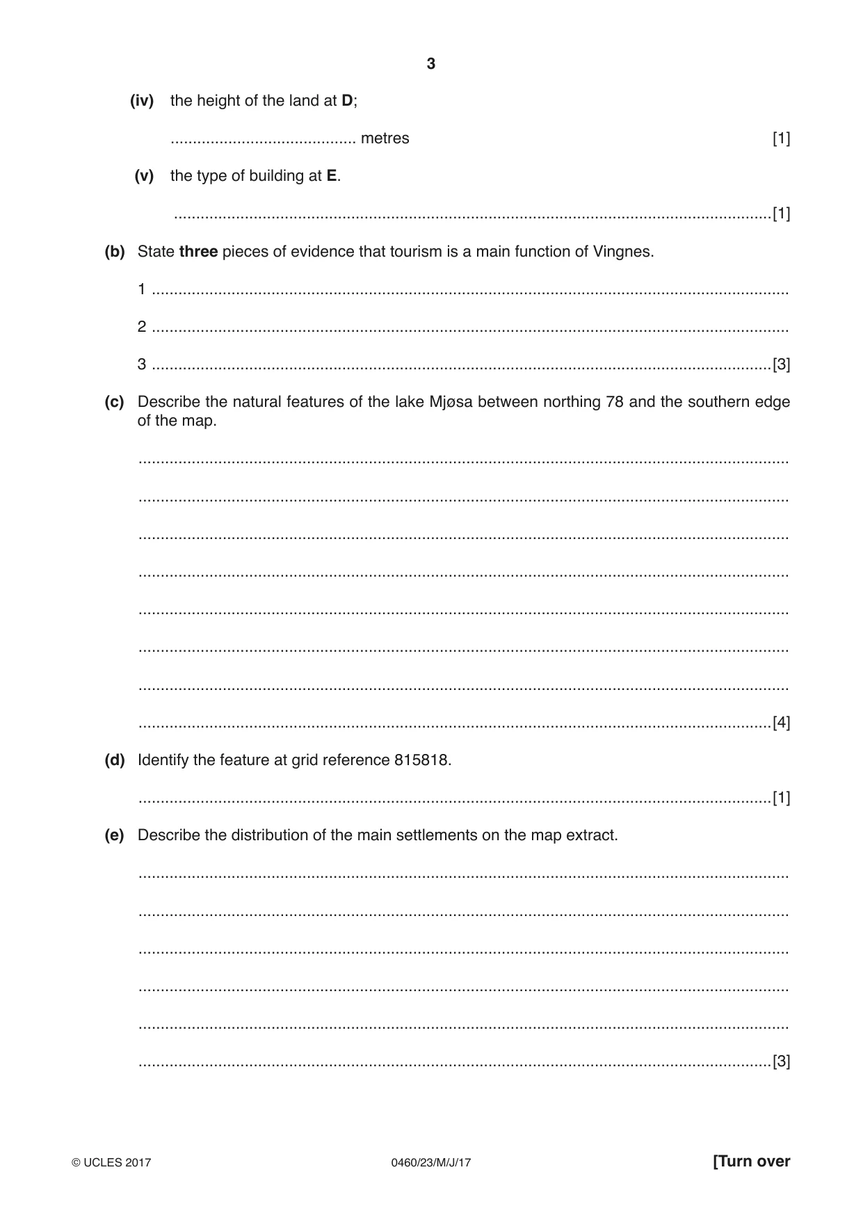 Cambridge IGCSE Geography 0460 2017 May/June Paper 2 · Variant 3 question paper, page 3 of 16