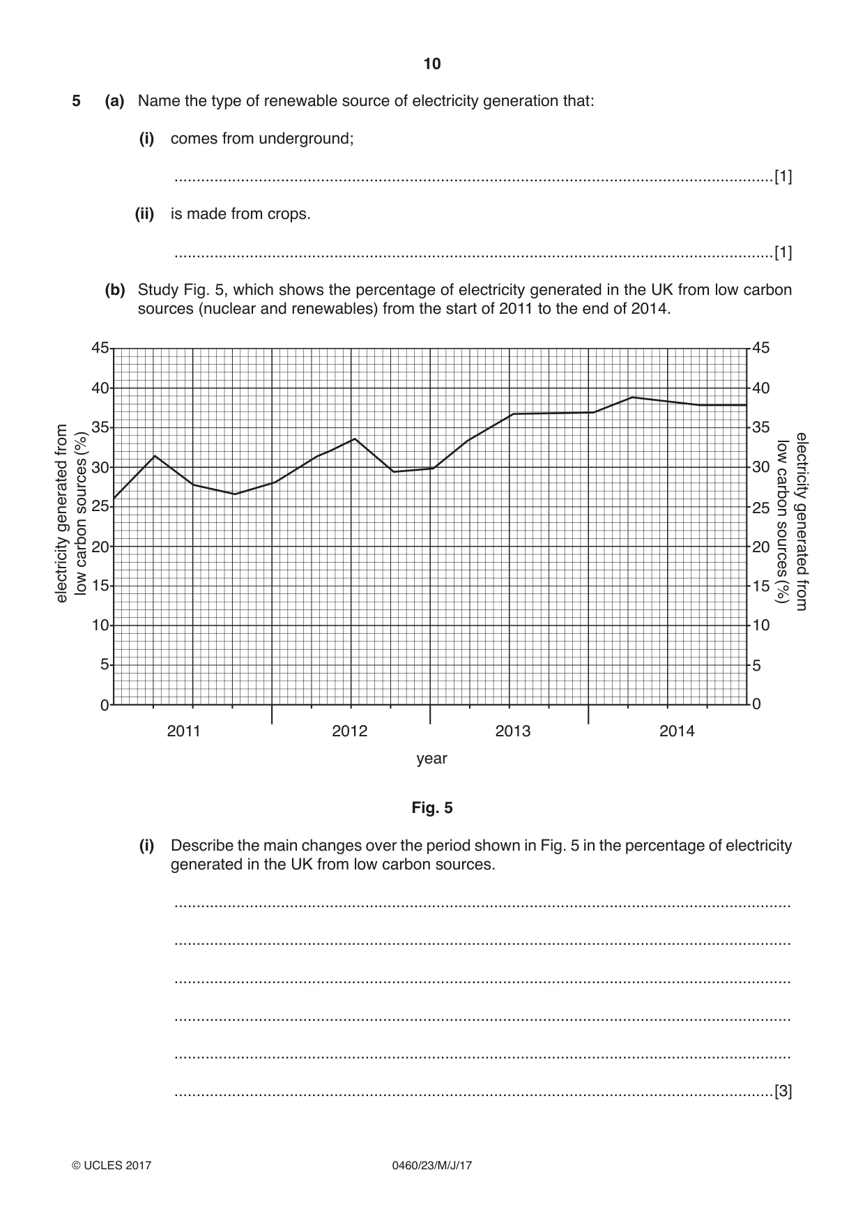 Cambridge IGCSE Geography 0460 2017 May/June Paper 2 · Variant 3 question paper, page 10 of 16