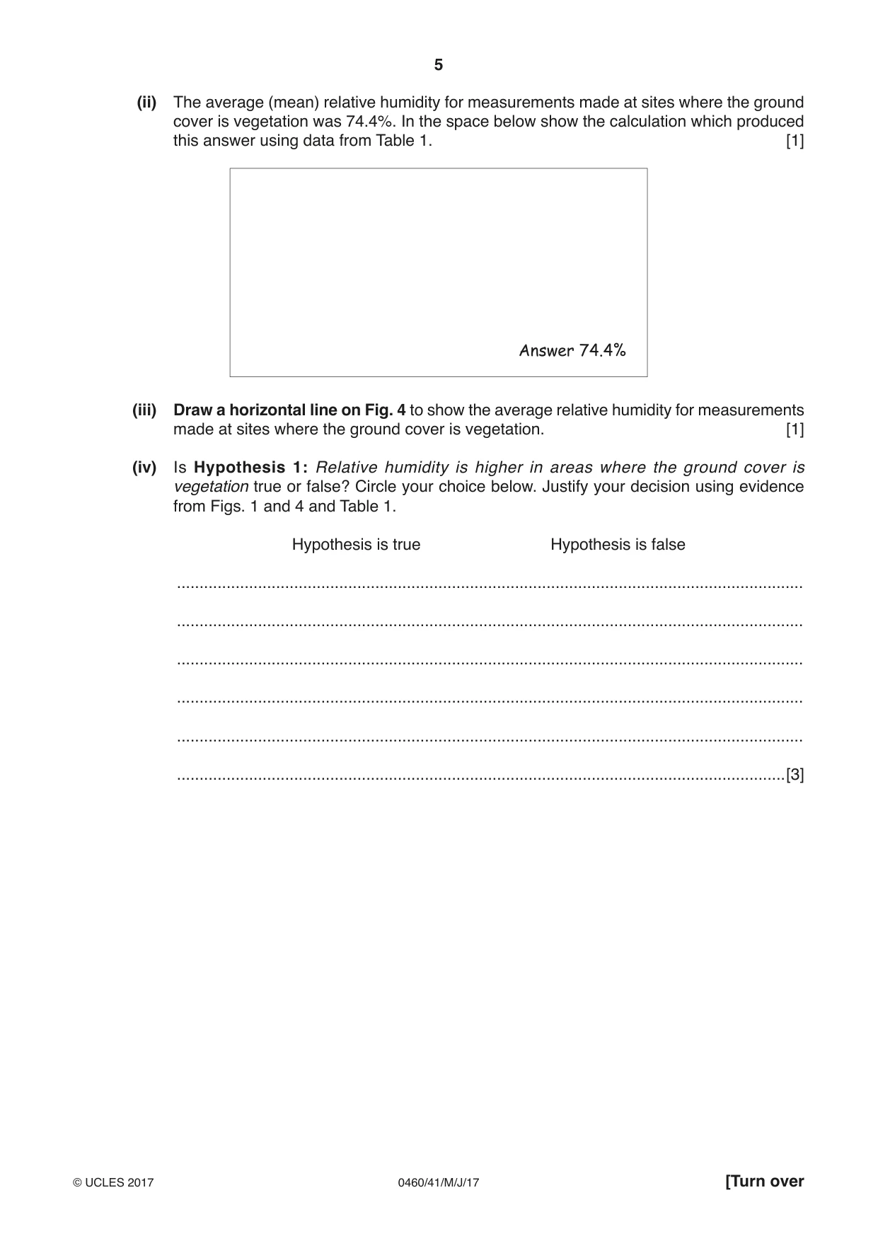 Cambridge IGCSE Geography 0460 2017 May/June Paper 4 · Variant 1 question paper, page 5 of 16