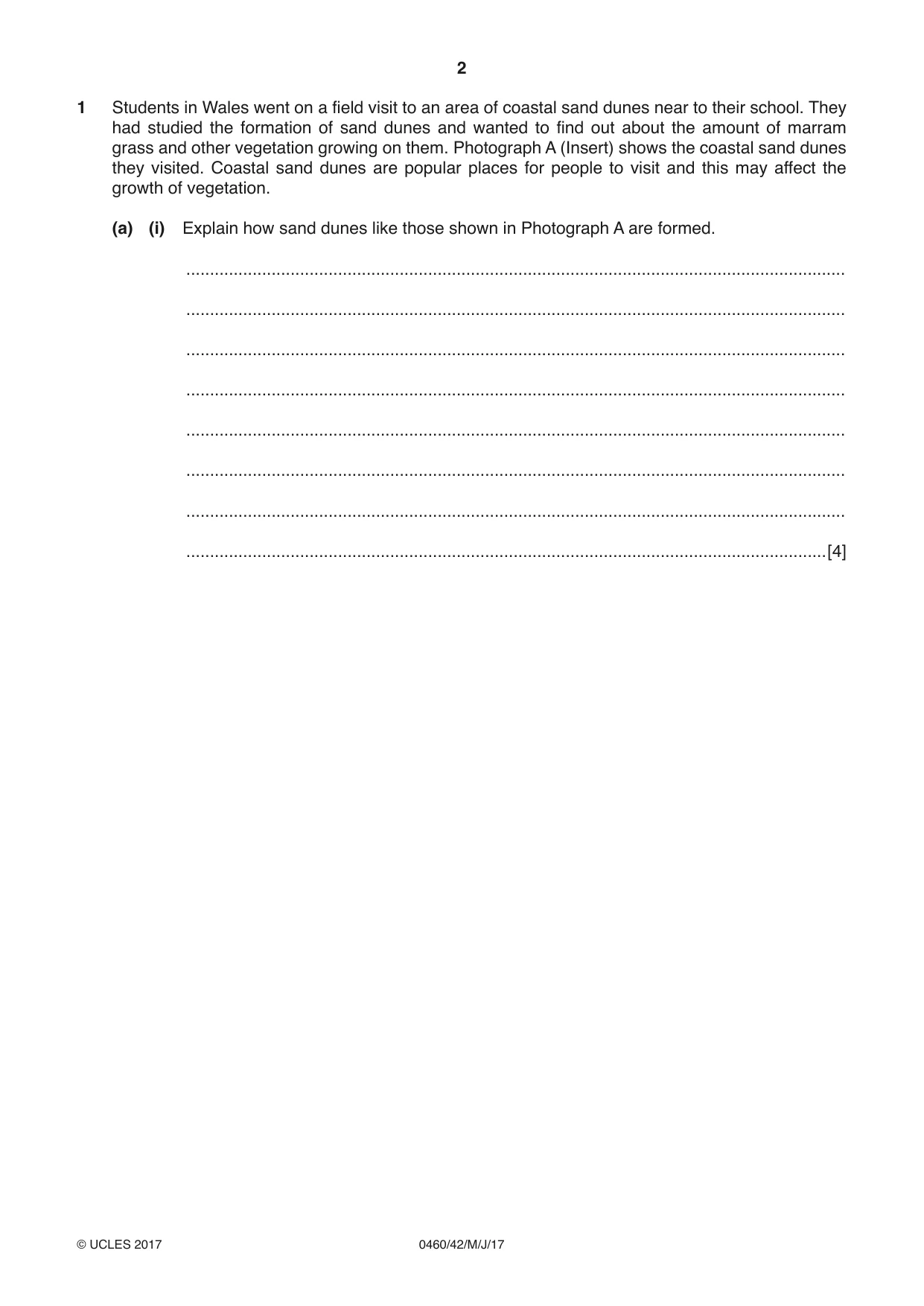 Cambridge IGCSE Geography 0460 2017 May/June Paper 4 · Variant 2 question paper, page 2 of 20